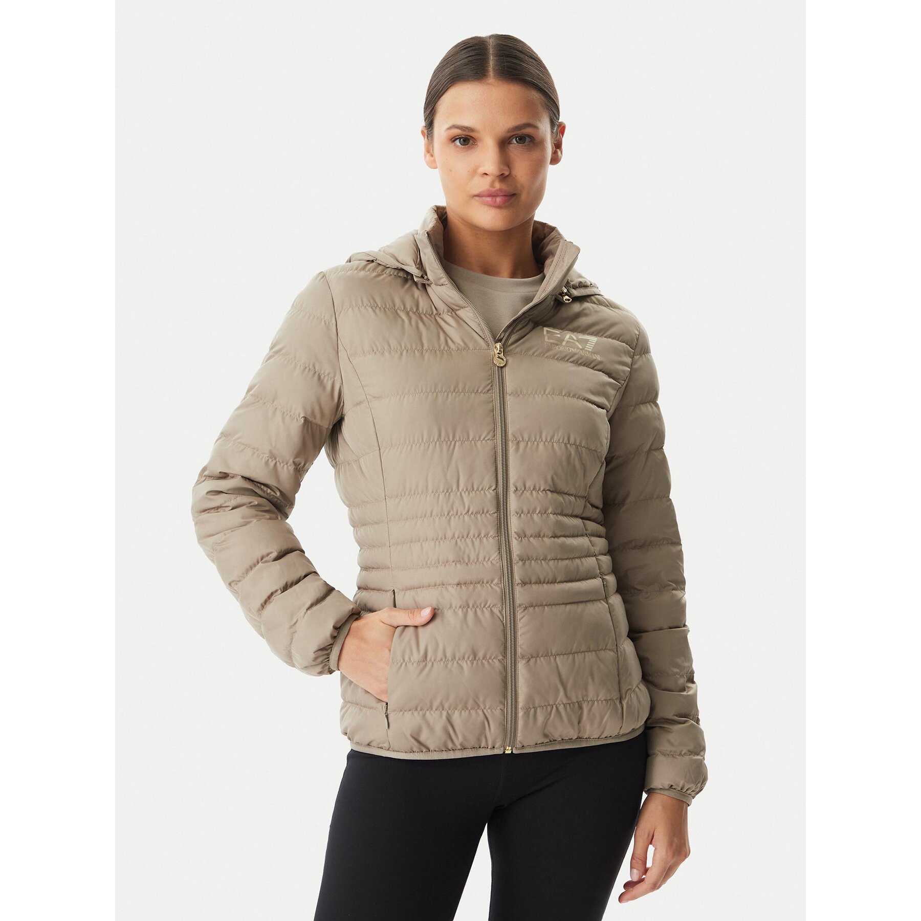 EA7 Emporio Armani Kurtka przejściowa 8NTB23 TNF8Z U6167 Beżowy Regular Fit