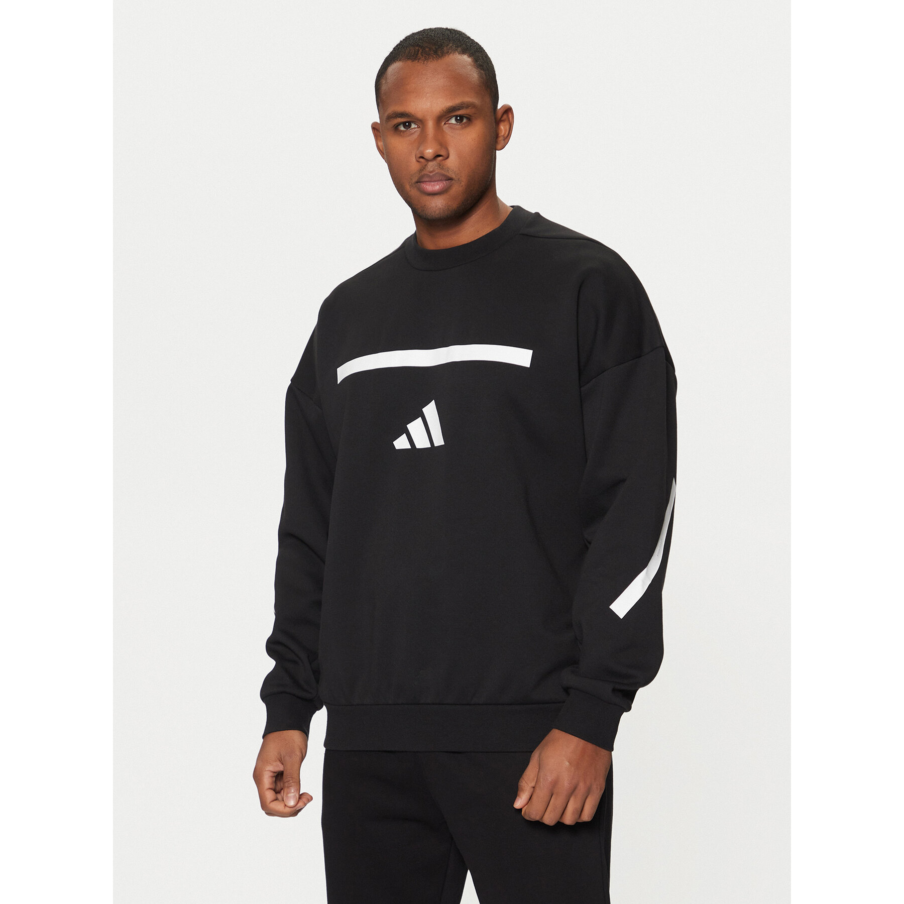 adidas Bluza Z.N.E. JD5982 Czarny Loose Fit