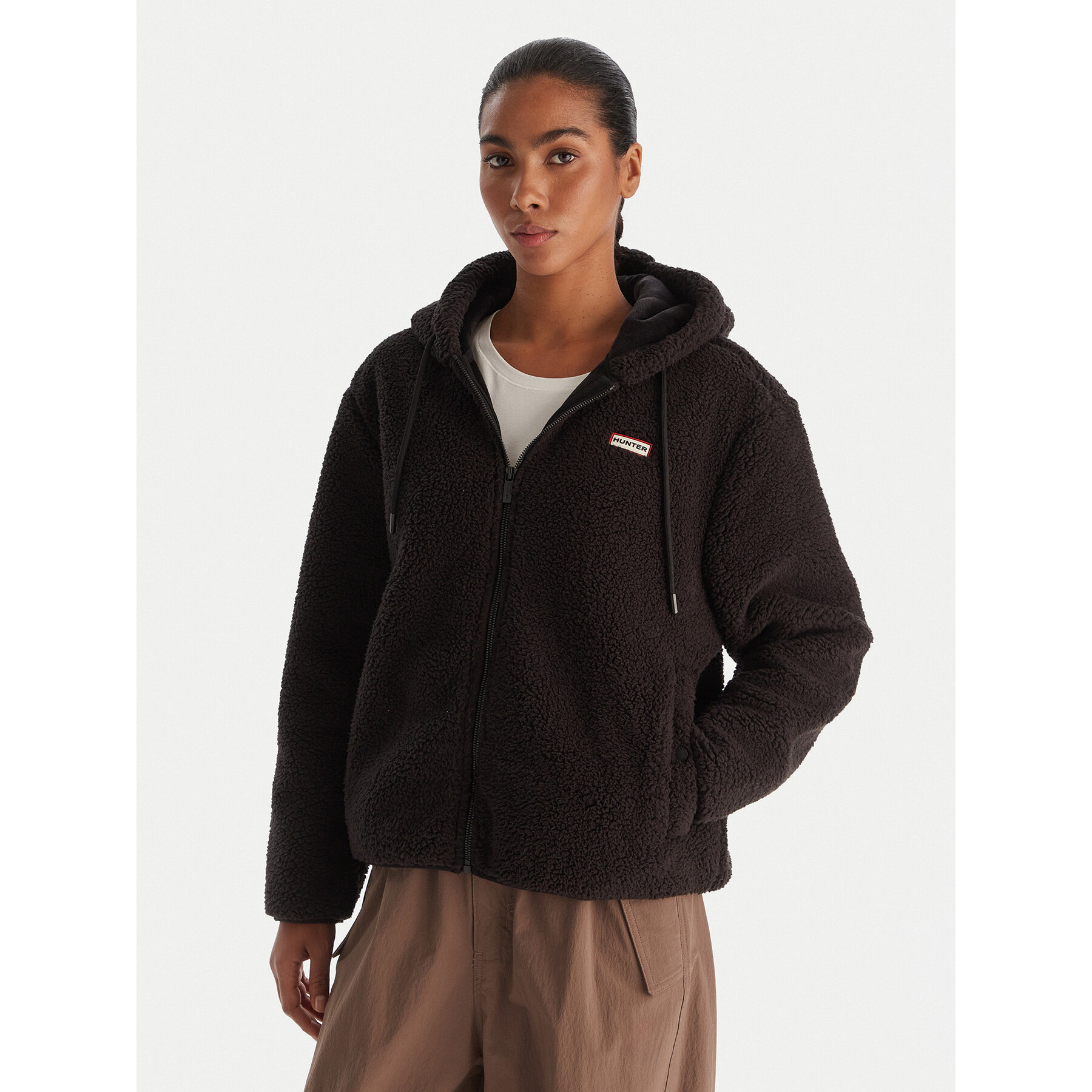 Hunter Polar Bonelle HARW0053242 Czarny Relaxed Fit