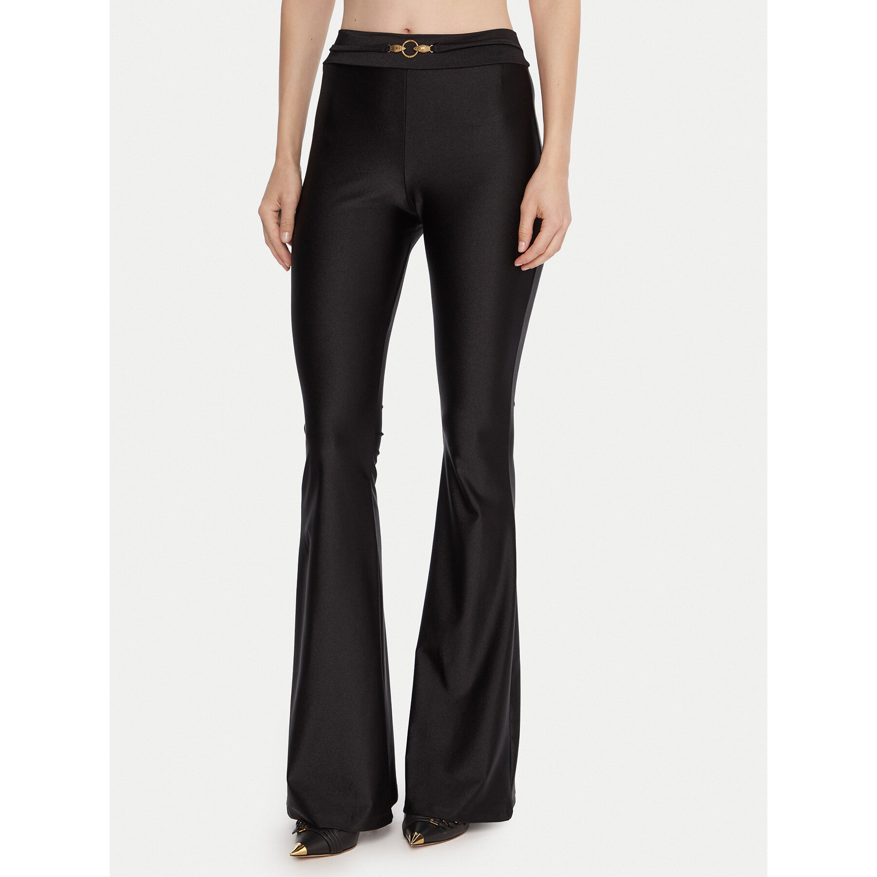 Just Cavalli Legginsy 79PAC1C1 J0108 Czarny Flare Fit