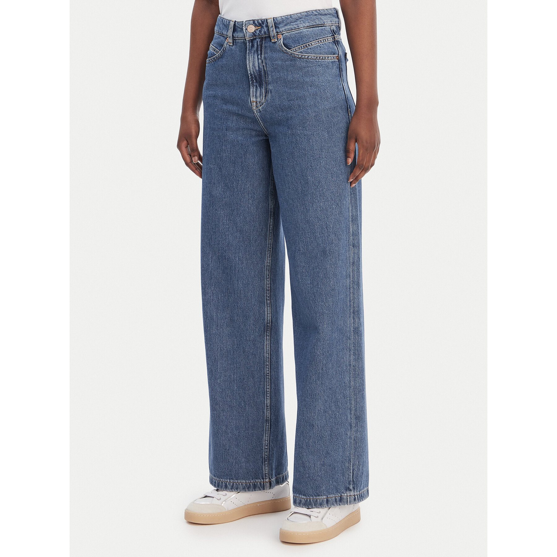 BOSS Jeansy Marlene 50552093 Niebieski Wide Leg