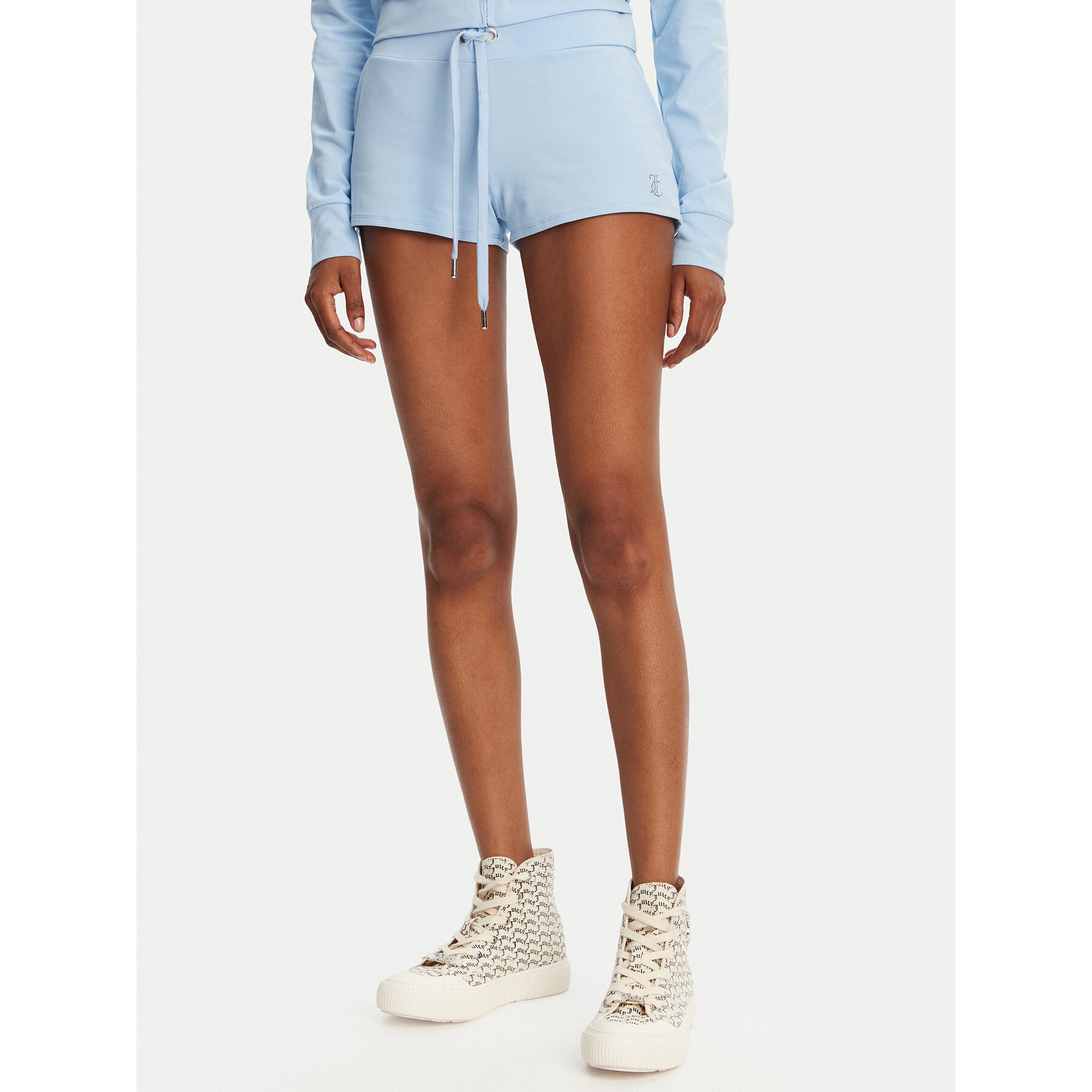 Juicy Couture Szorty sportowe JCWHS125312 Błękitny Loose Fit
