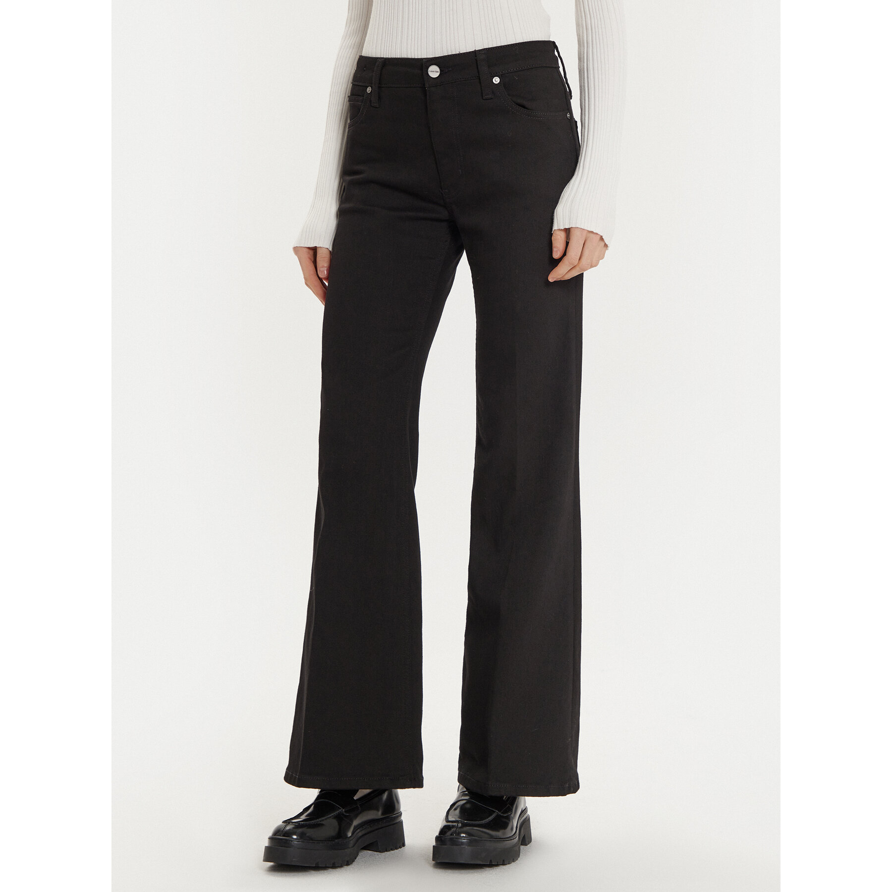 Calvin Klein Jeansy K20K207610 Czarny Flare Fit