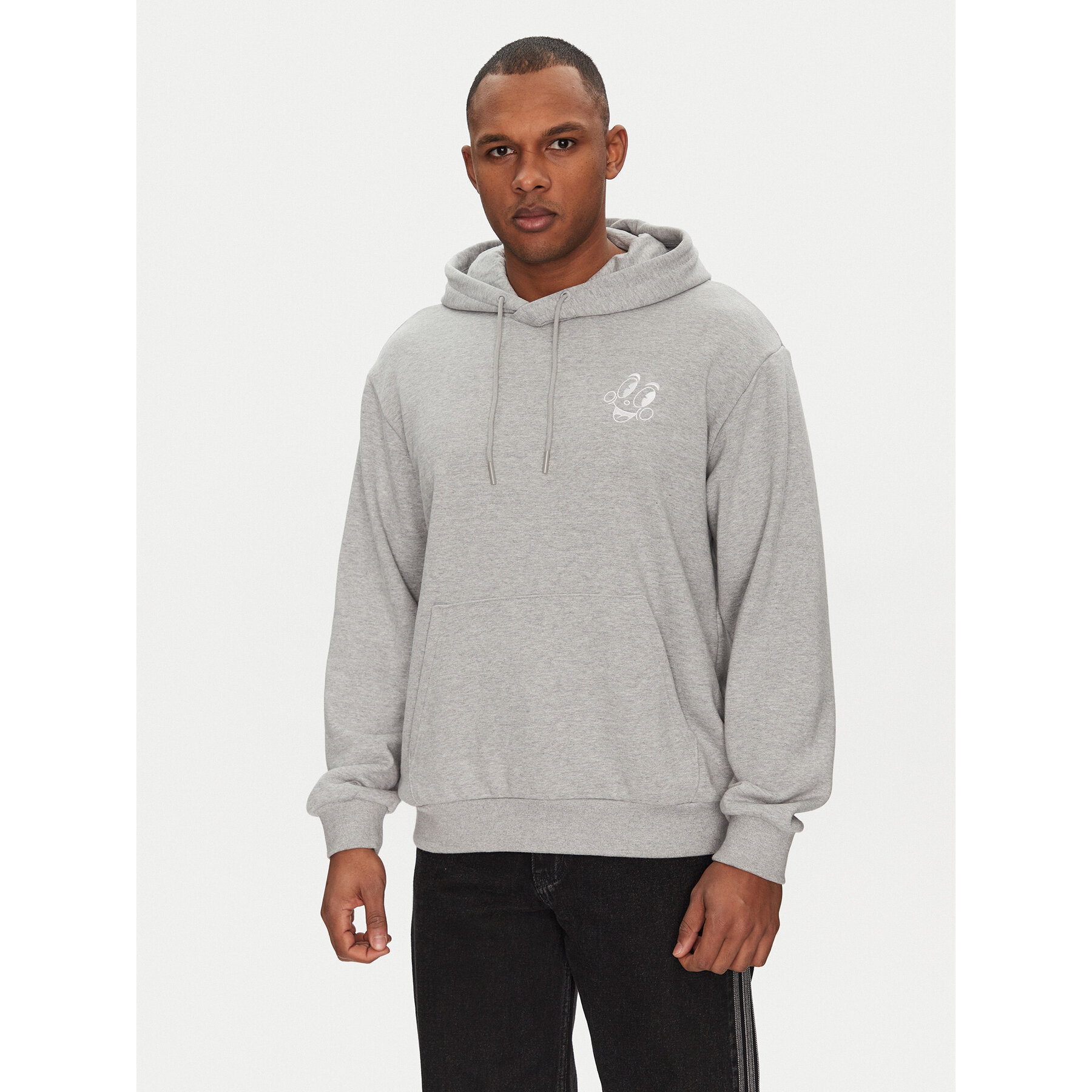 adidas Bluza Made By Nelson V-Day JP0979 Szary Loose Fit