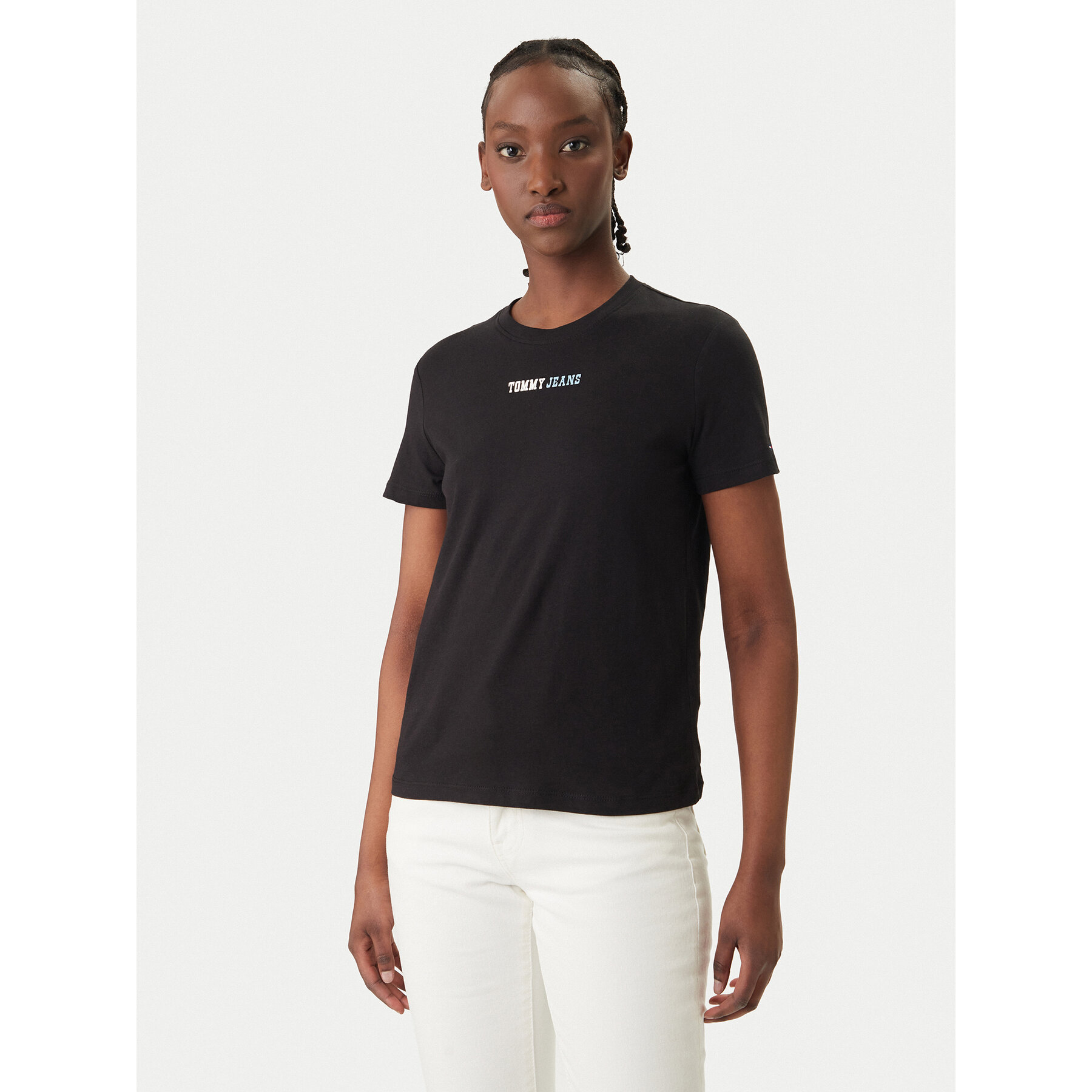 Tommy Jeans T-Shirt DW0DW22277 Czarny Regular Fit