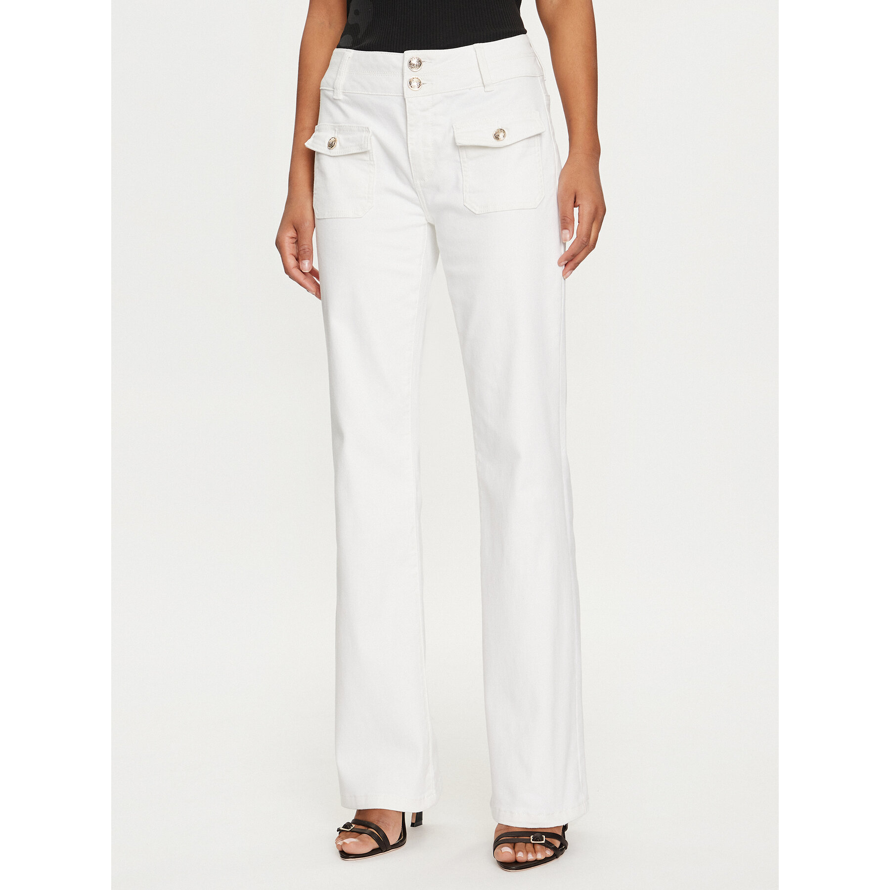 Morgan Jeansy 241-POLEN2 Écru Bootcut Fit