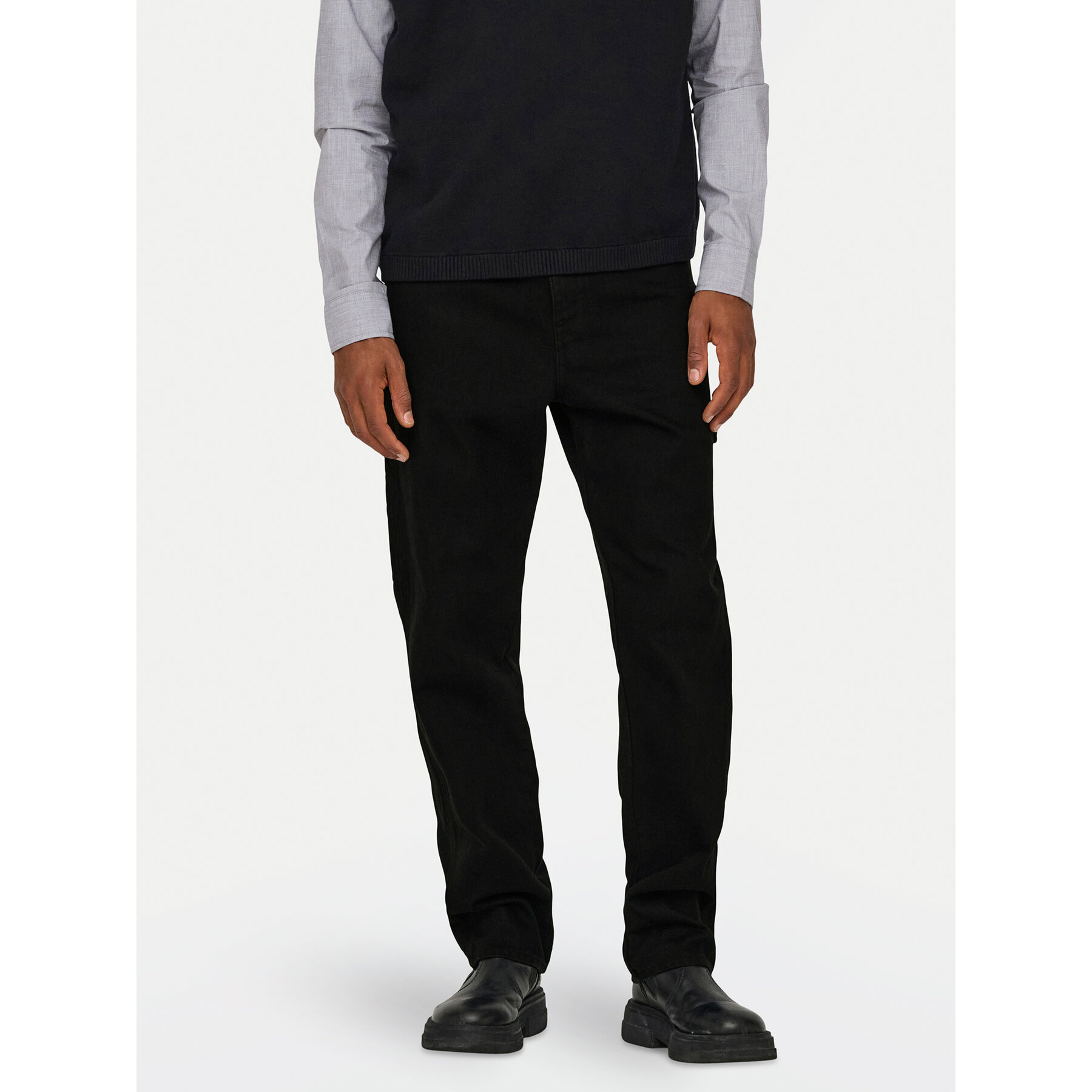 Only & Sons Jeansy 22030974 Czarny Straight Fit