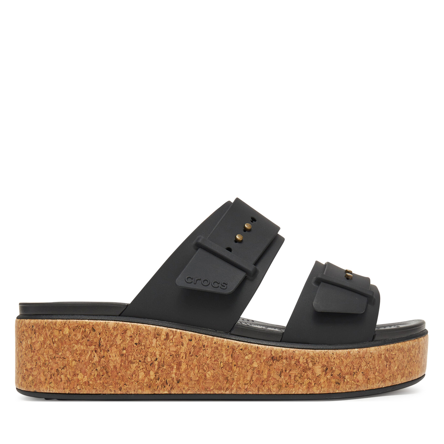 Crocs Klapki Brooklyn Cork Buckle 211252 Czarny