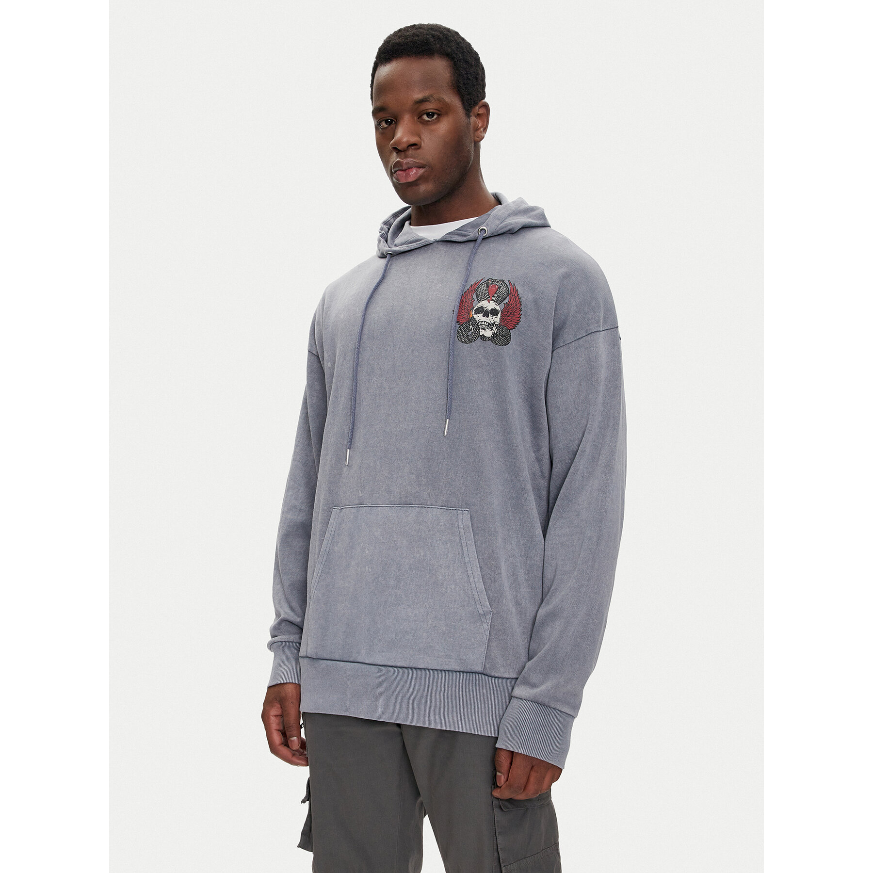 Brave Soul Bluza MSS-627PEROXIDE Niebieski Regular Fit