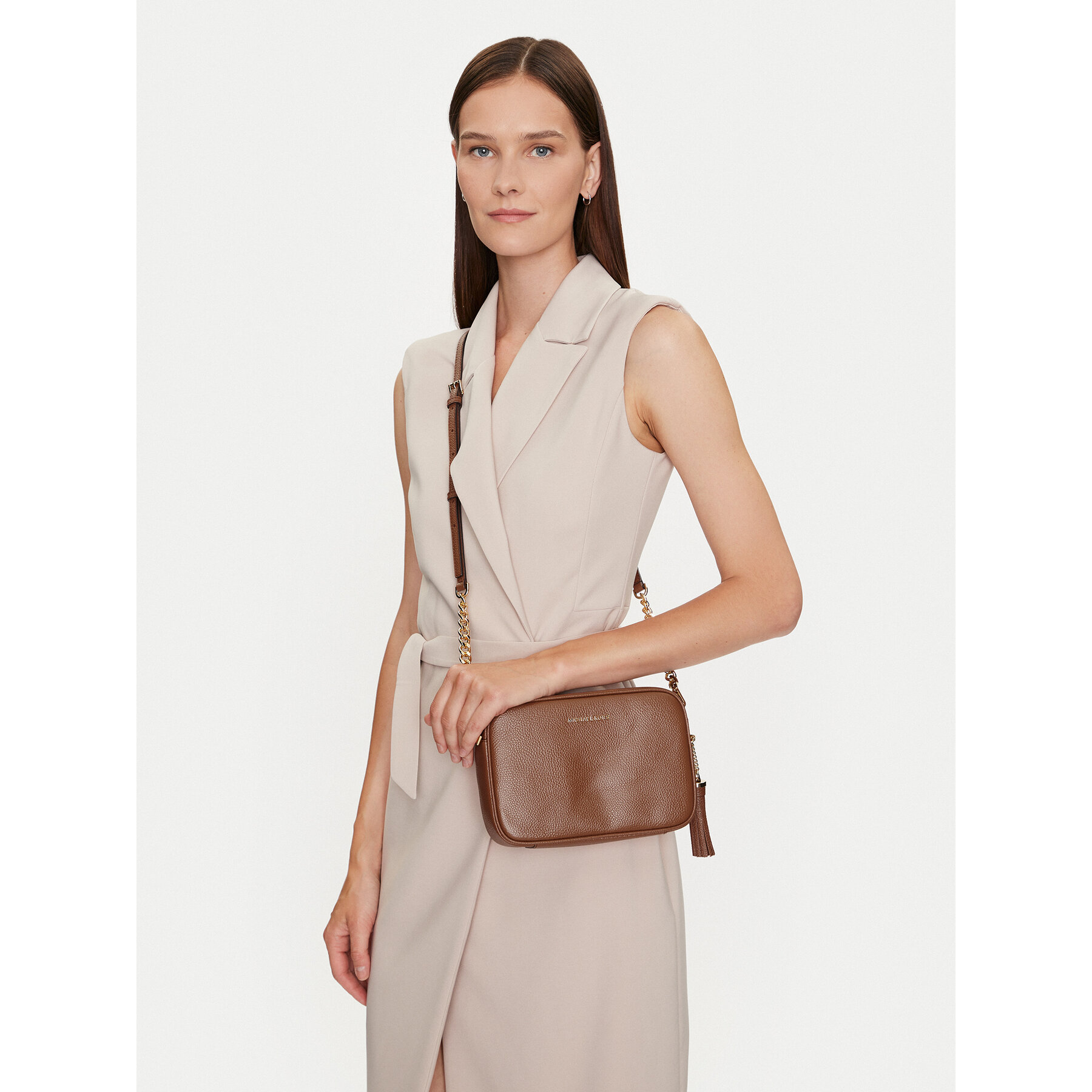 MICHAEL Michael Kors Torebka Crossbodies 32F7GGNM8L Brązowy