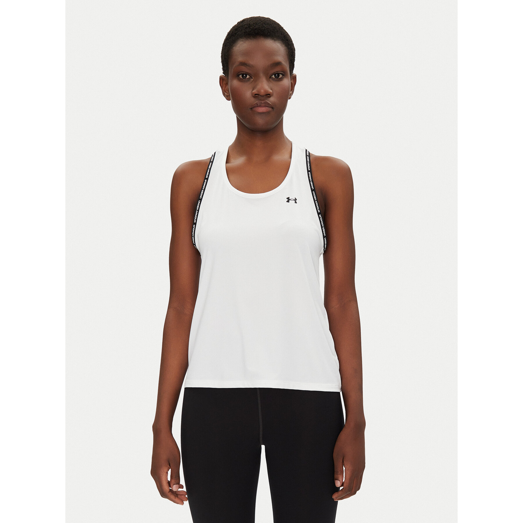 Under Armour Top Tech Knockout 1389851 Biały Regular Fit