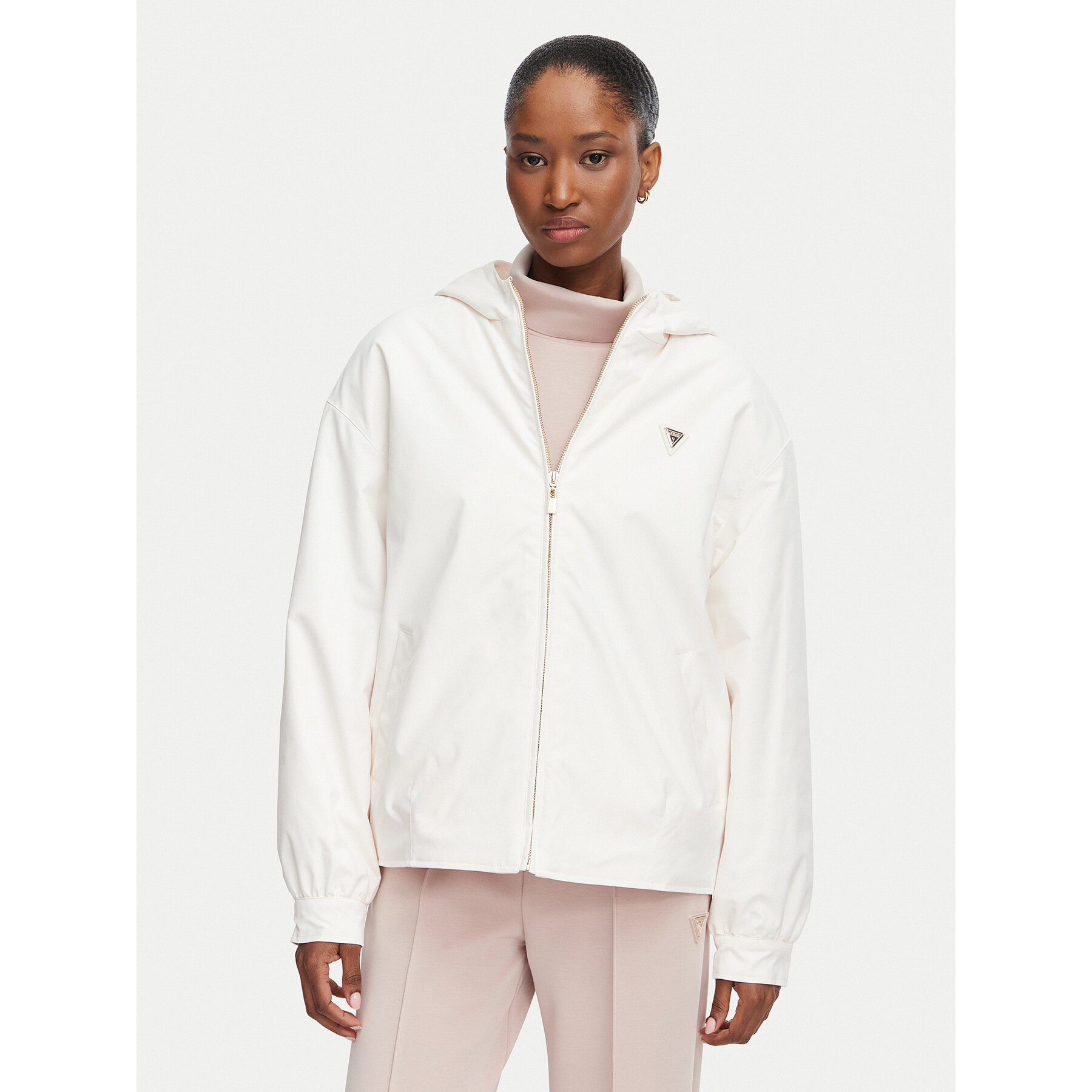 Guess Kurtka przejściowa V6YL11 W2871 Różowy jasny Regular Fit