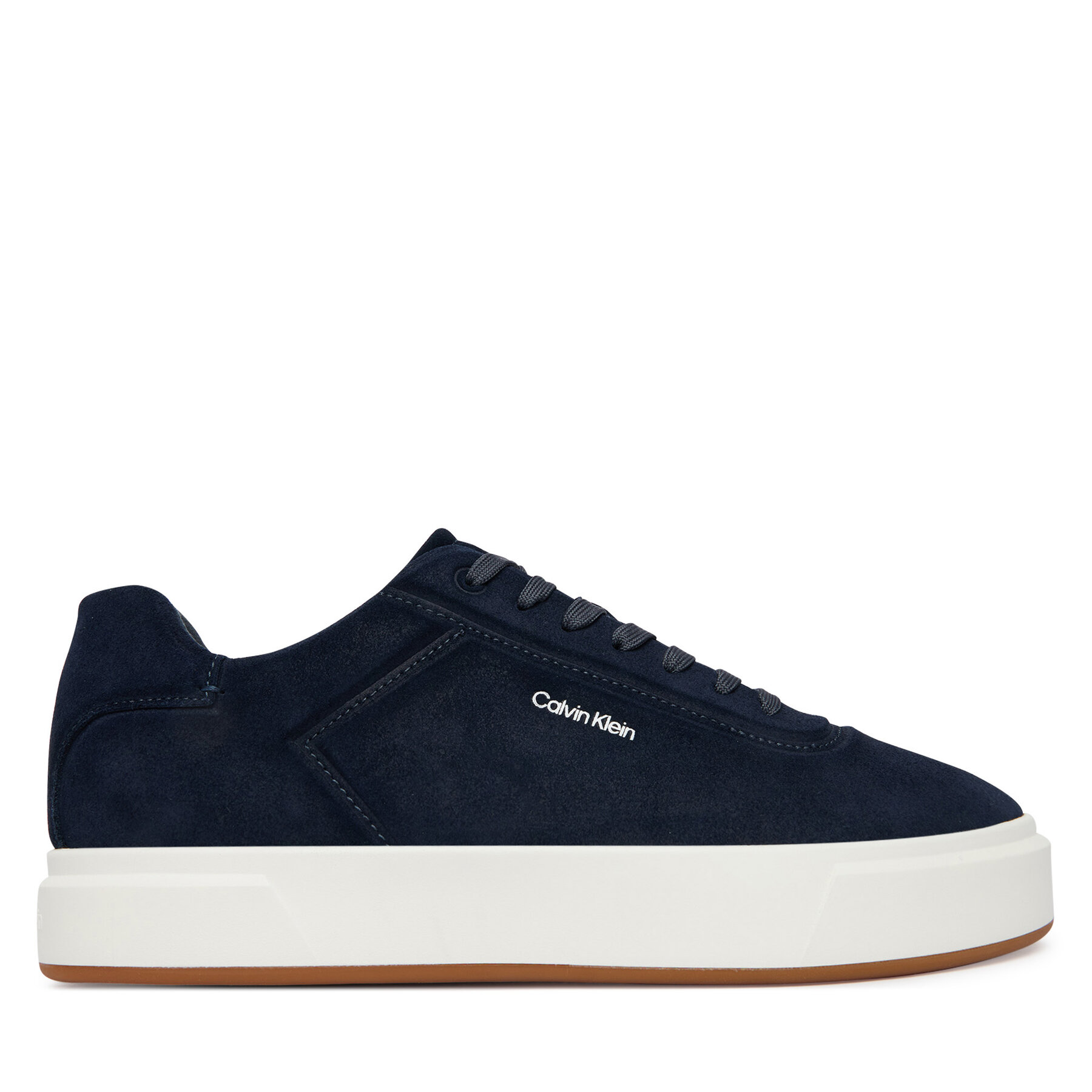 Calvin Klein Sneakersy Basket Cupsole Oxf Lup Hf Su HM0HM02131 Granatowy