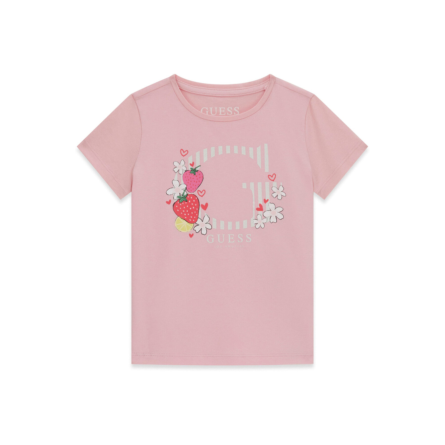 Guess T-Shirt K6GI00 K6YW4 Różowy Regular Fit