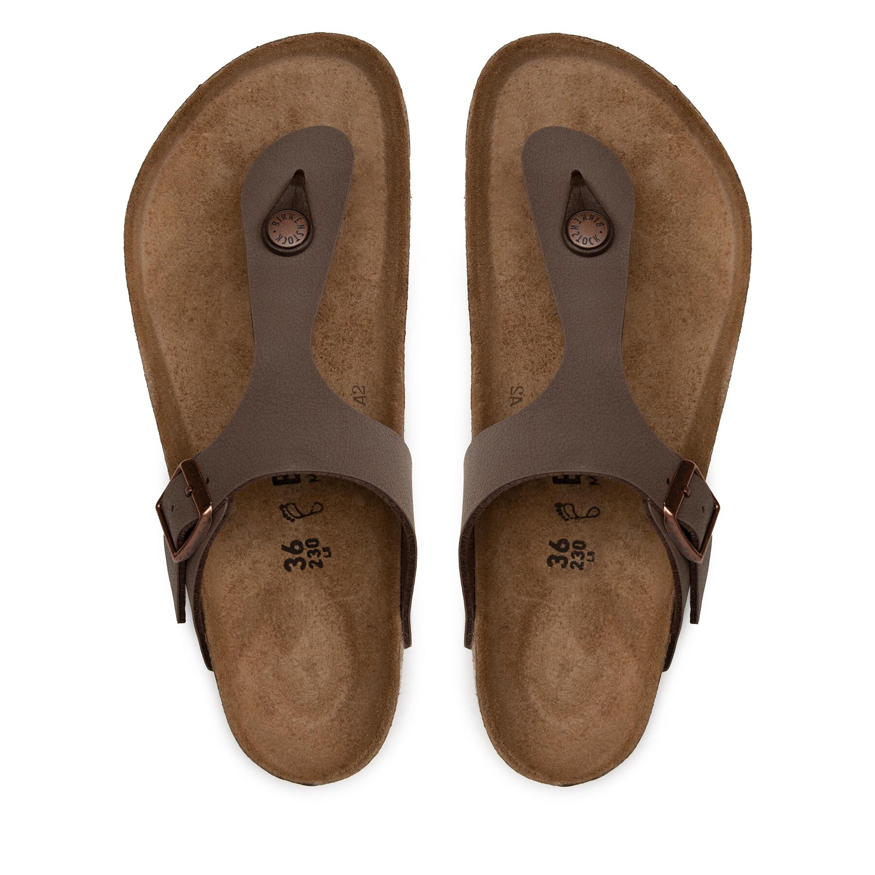 Birkenstock Japonki Gizeh 0043751 Brązowy