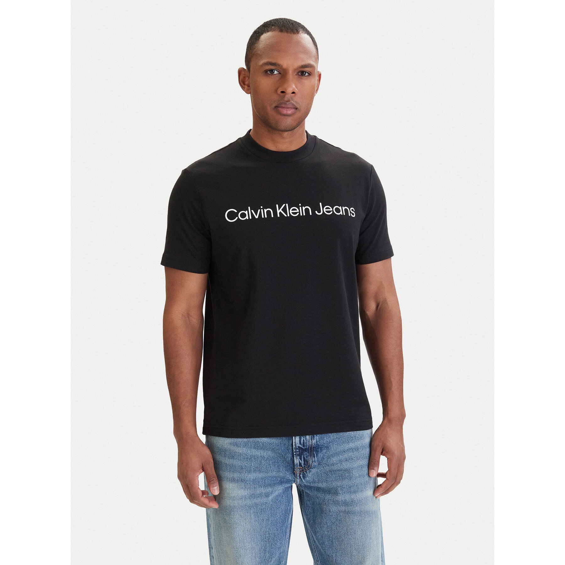 Calvin Klein Jeans T-Shirt LV04RAB810 Czarny Regular Fit