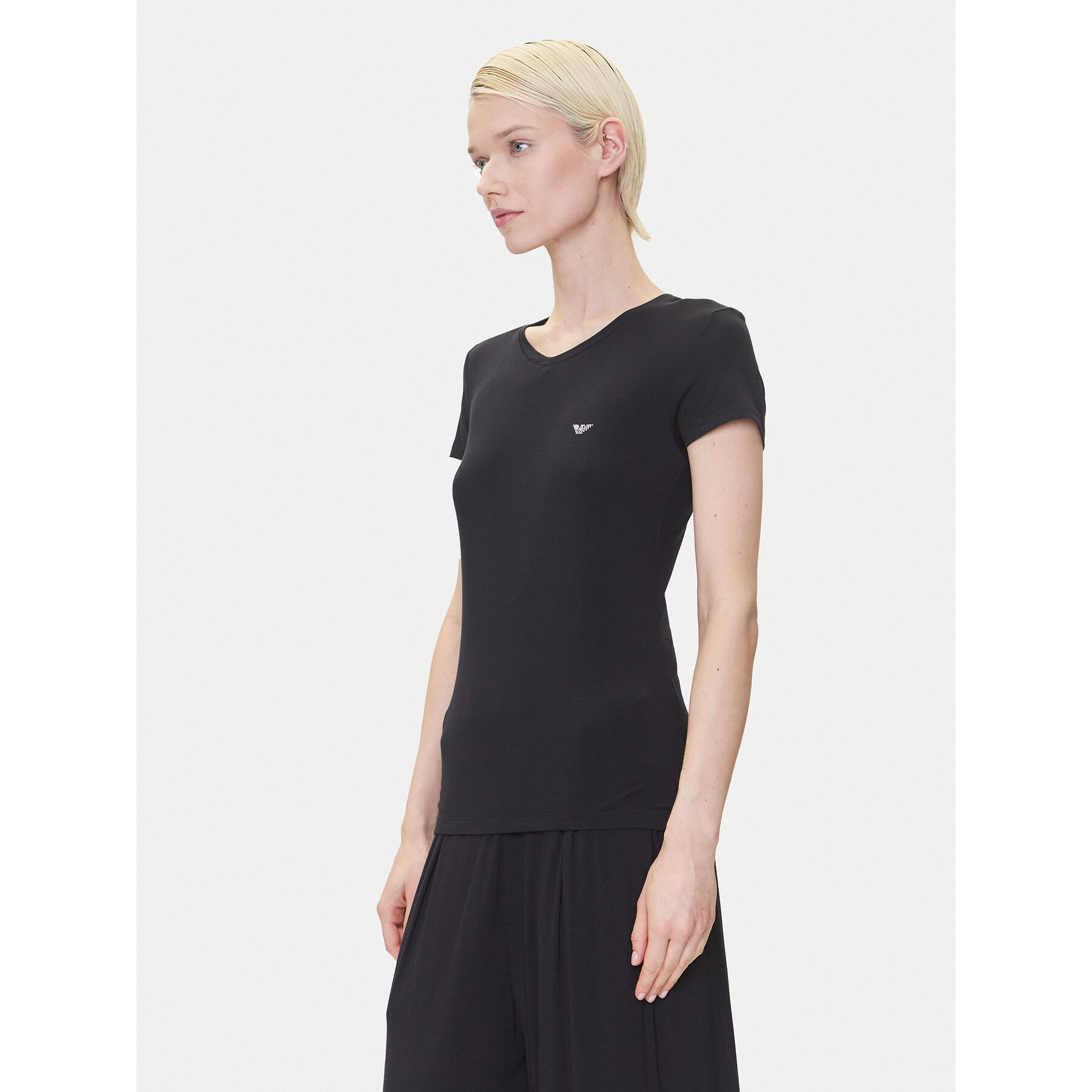 Emporio Armani Underwear T-Shirt EW000409 AF10889 UC001 Czarny Regular Fit