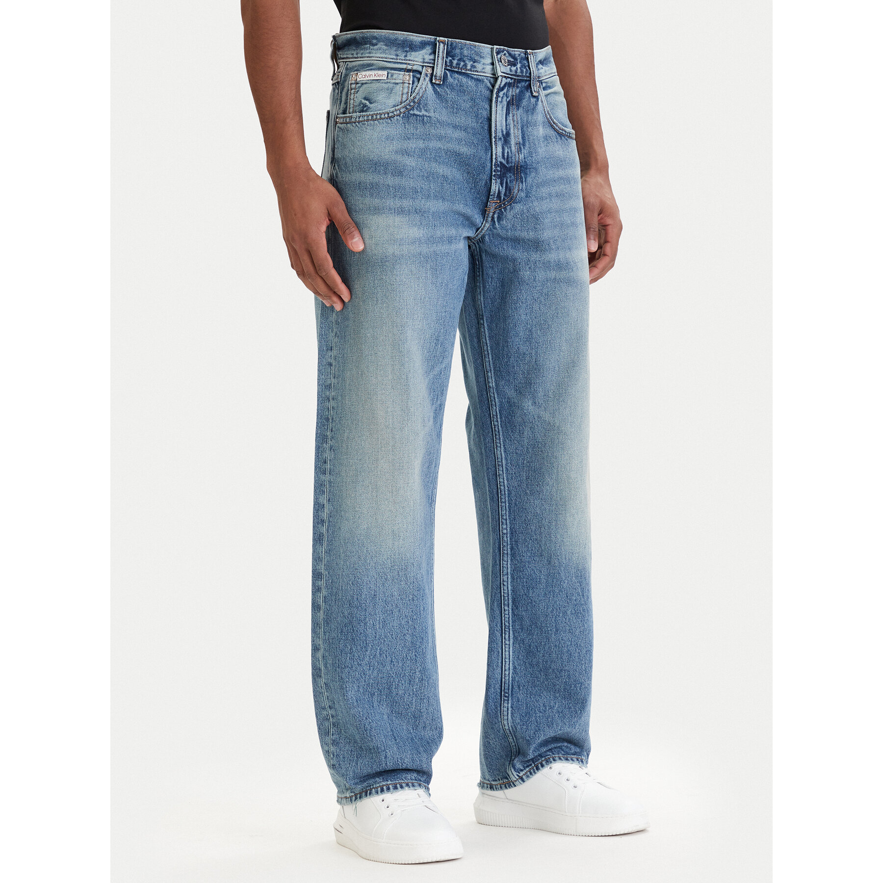 Calvin Klein Jeans Jeansy 90S LV04RF725G Niebieski Straight Fit