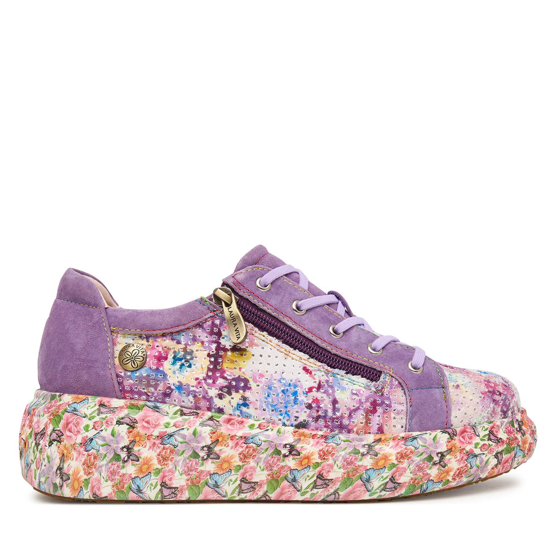 Laura Vita Sneakersy Sodao 02 Fioletowy
