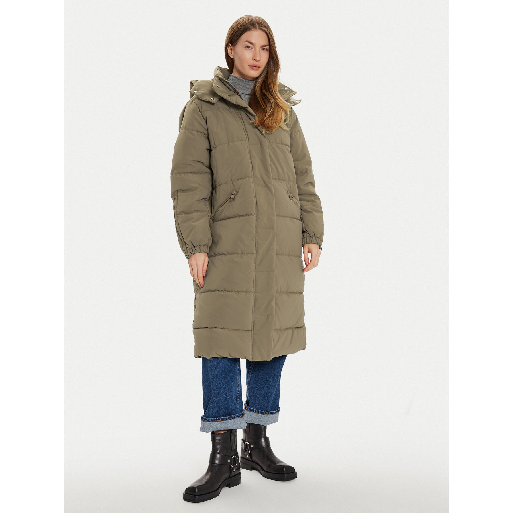 JDY Kurtka zimowa Flotte 15330181 Brązowy Regular Fit
