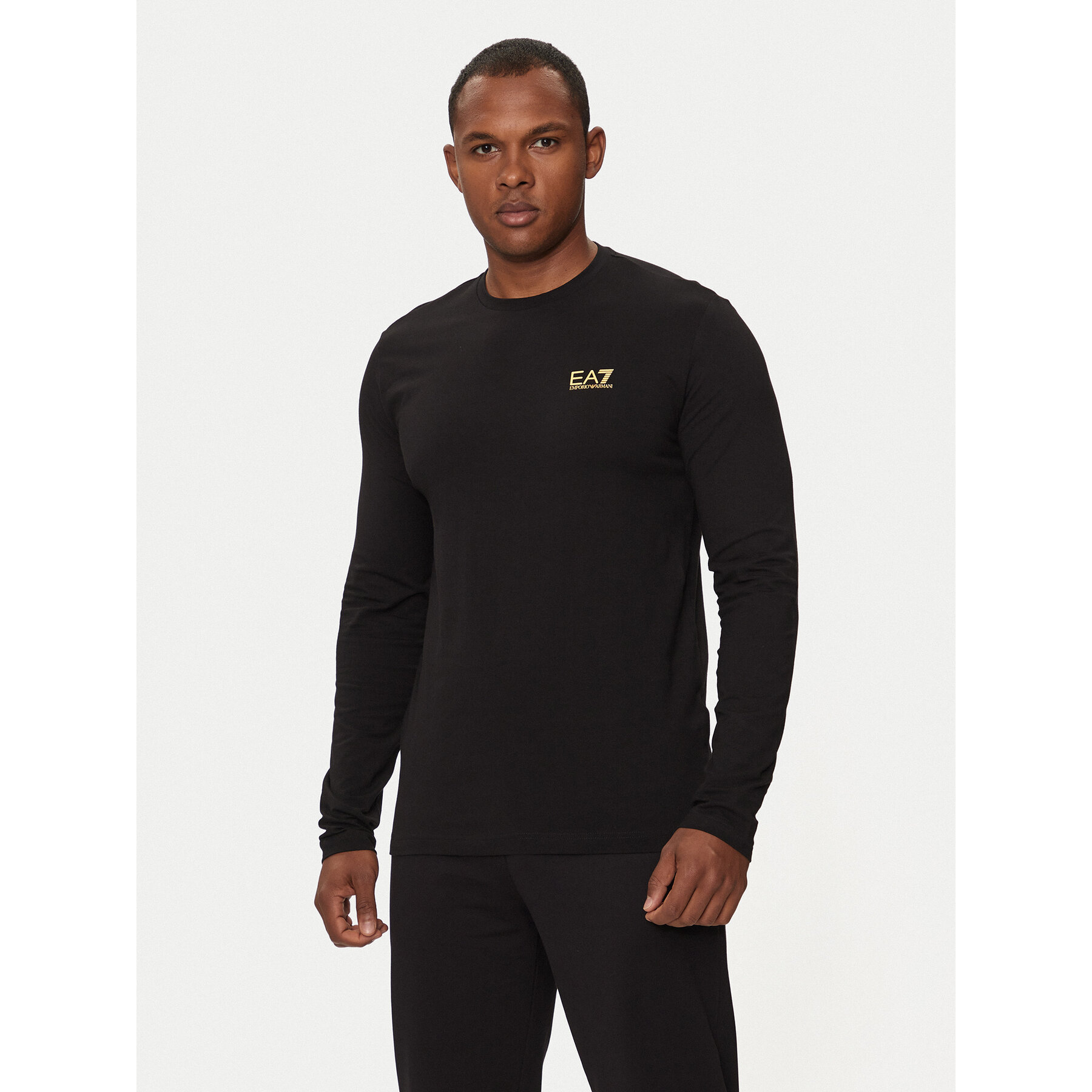EA7 Emporio Armani Longsleeve 8NPT28 PJVQZ 0208 Czarny Regular Fit