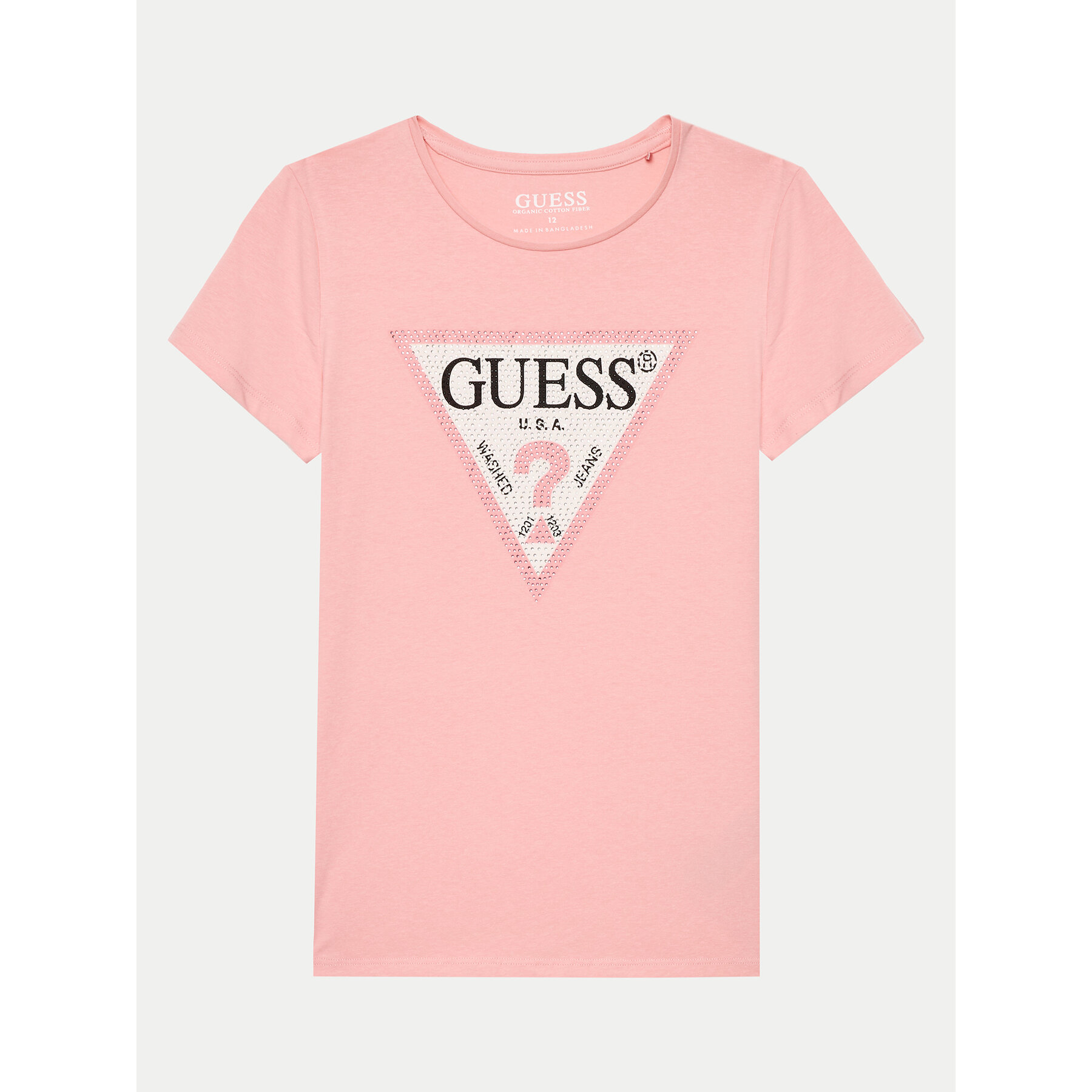 Guess T-Shirt J2YI51 K6YW1 Różowy Regular Fit
