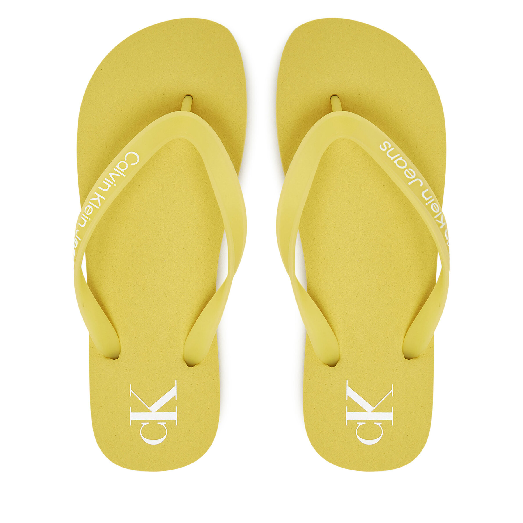 Calvin Klein Jeans Japonki Beach Sandal Transparent Tpu YW0YW01829 Żółty