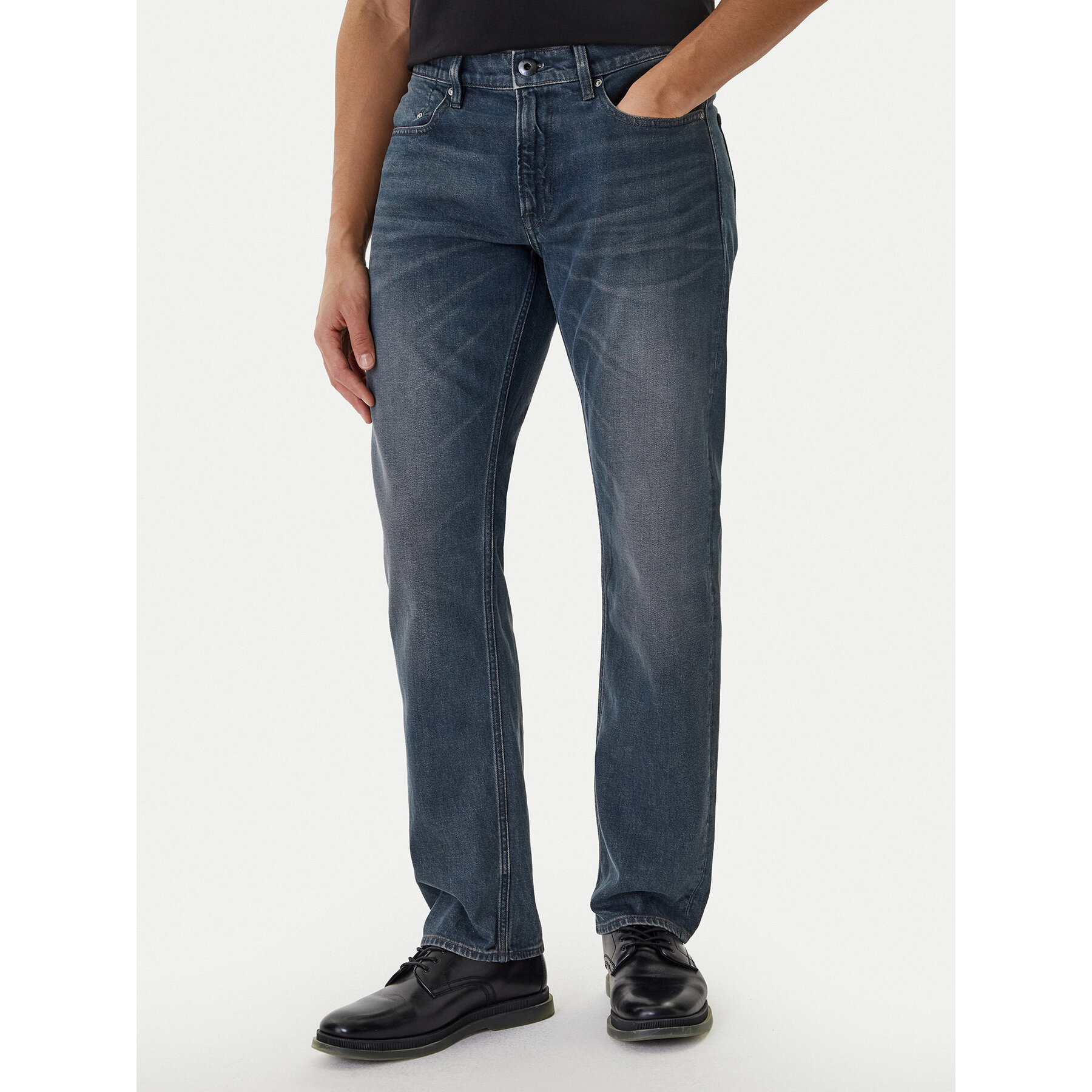 G-Star Raw Jeansy Mosa D23692-D775 Szary Straight Fit