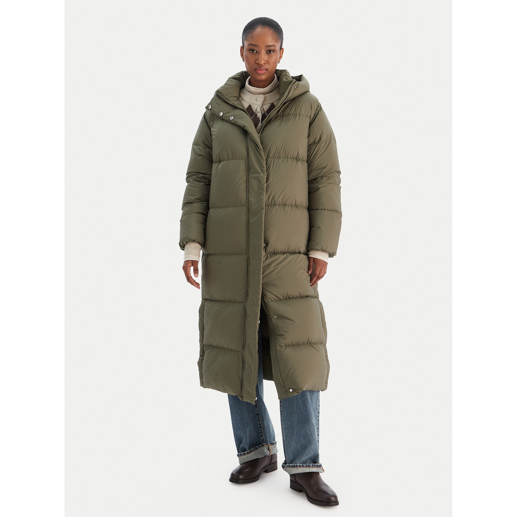 Tommy Hilfiger Kurtka puchowa Modern WW0WW46536 Zielony Regular Fit