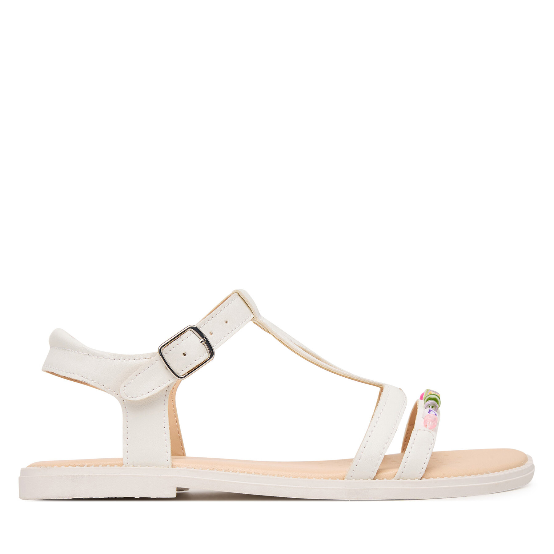 Geox Sandały Jr Sandal Karly J6535H 000BC C1000 D Biały