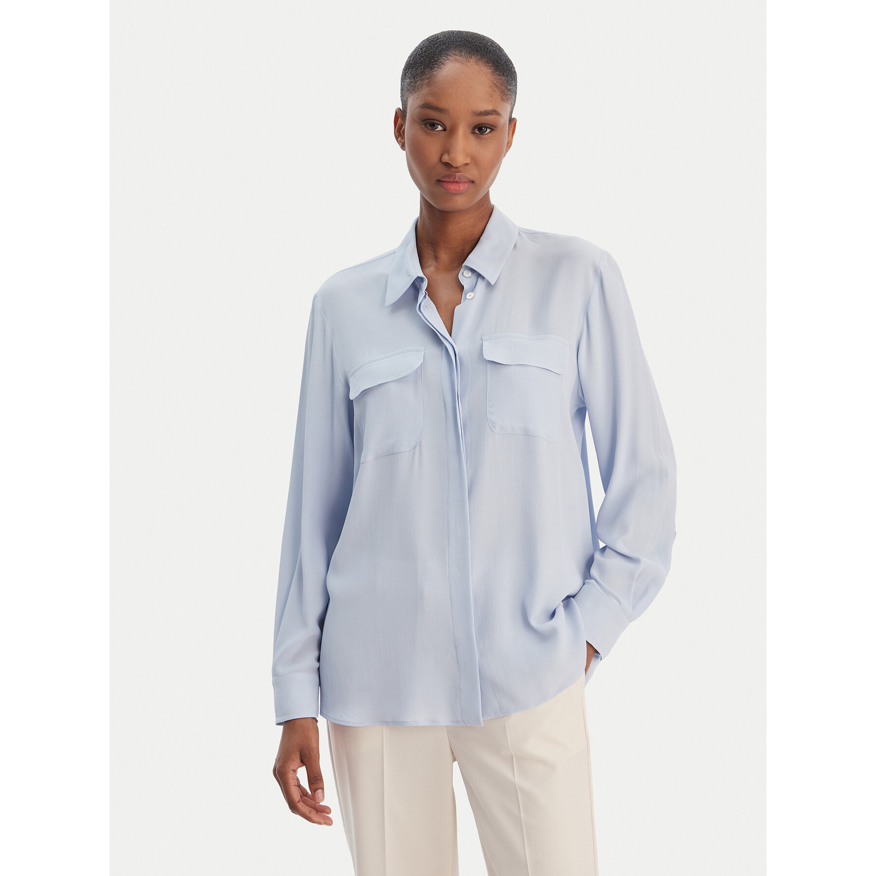 Marella Koszula Febe 2613111051 Błękitny Regular Fit