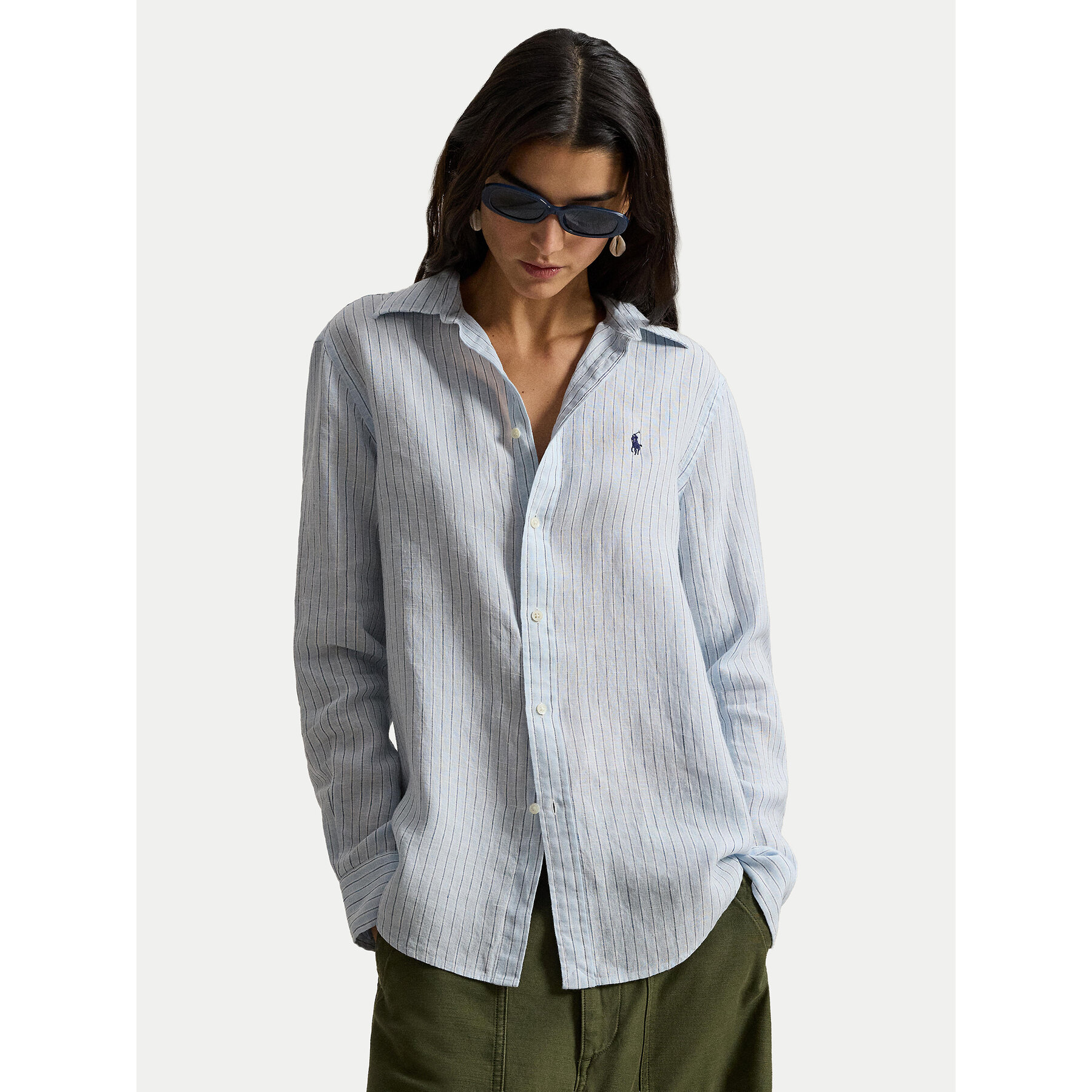 Polo Ralph Lauren Koszula 211A96158003 Błękitny Classic Fit