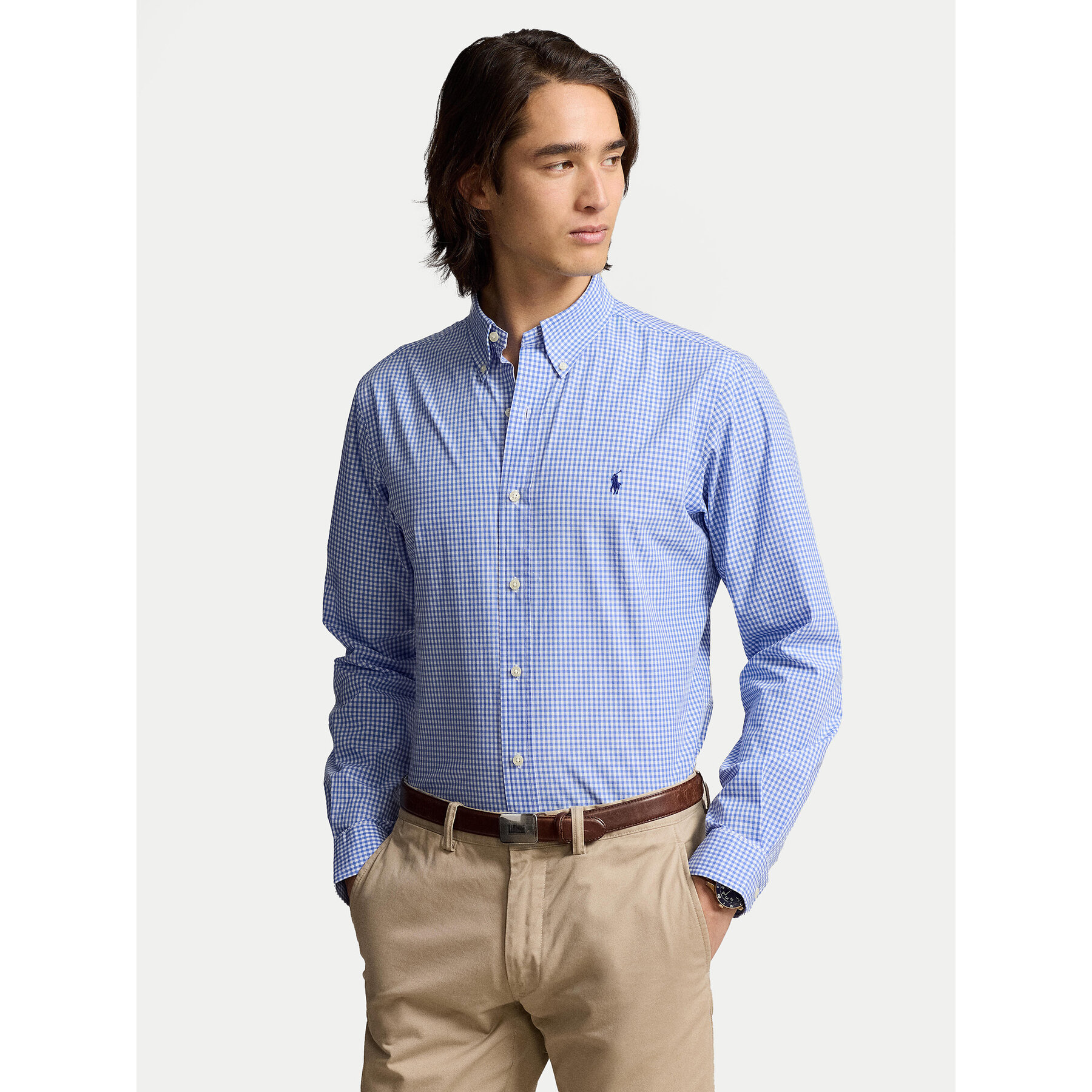 Polo Ralph Lauren Koszula 710928254004 Niebieski Slim Fit