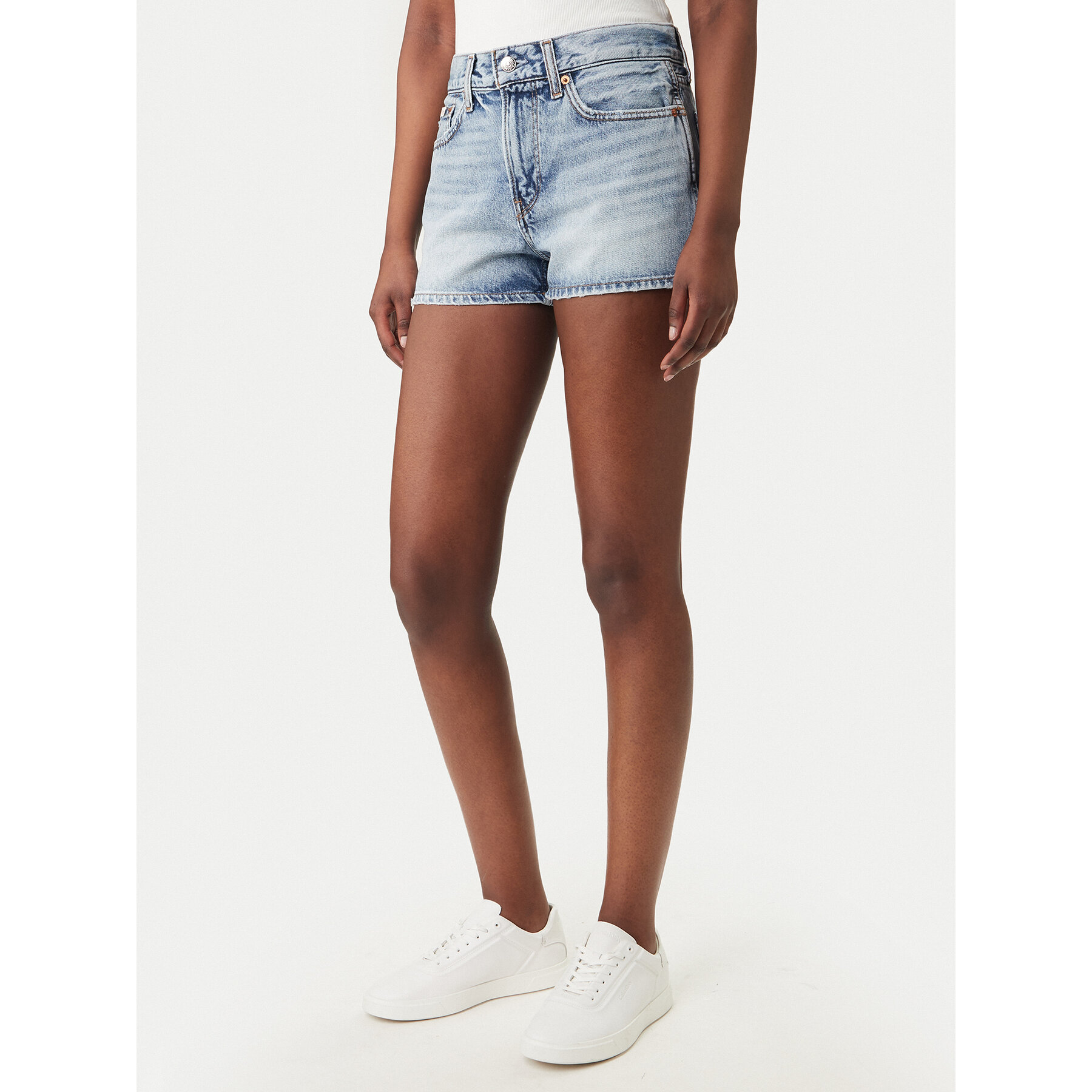 Calvin Klein Jeans Szorty jeansowe LV047F770G Niebieski Slim Fit