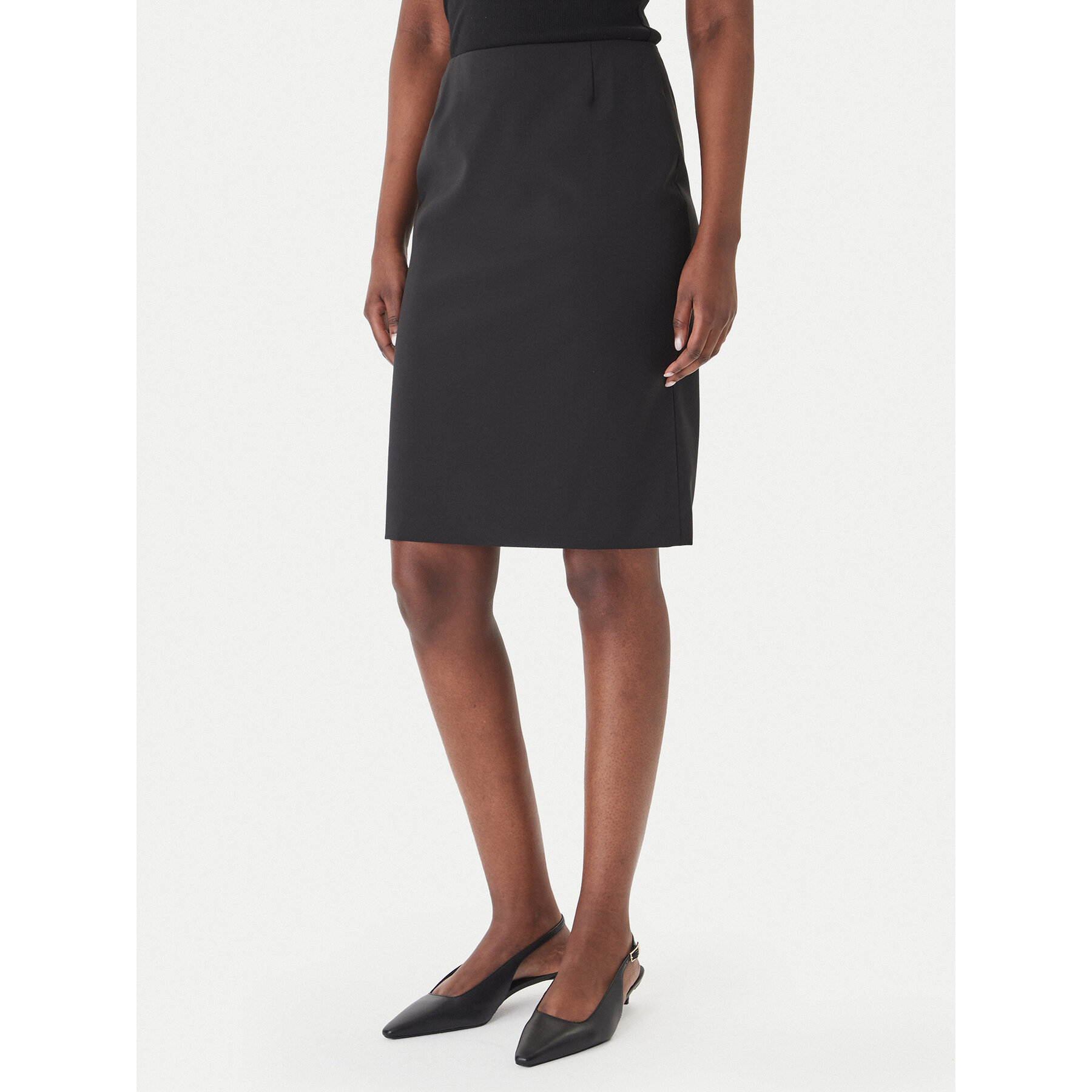 Boss Spódnica ołówkowa Vileah 50490036 Czarny Slim Fit
