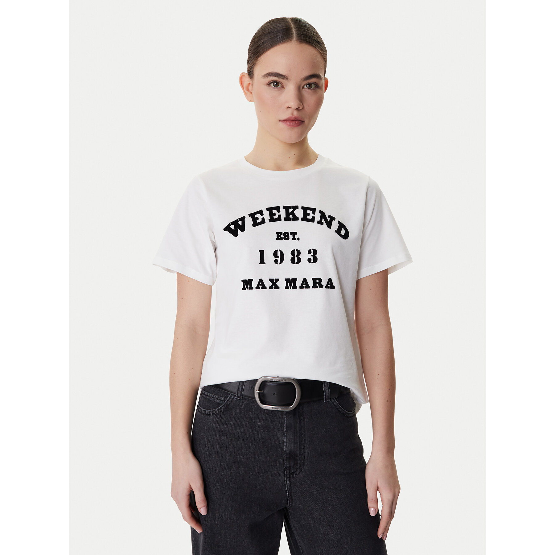 Weekend Max Mara T-Shirt Tenue 2615971051 Biały Regular Fit