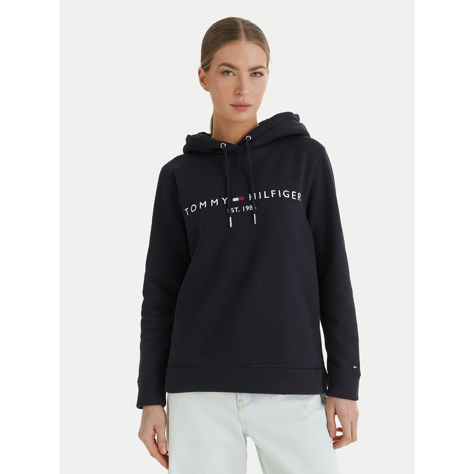 Tommy Hilfiger Bluza Heritage WW0WW31998 Granatowy Regular Fit