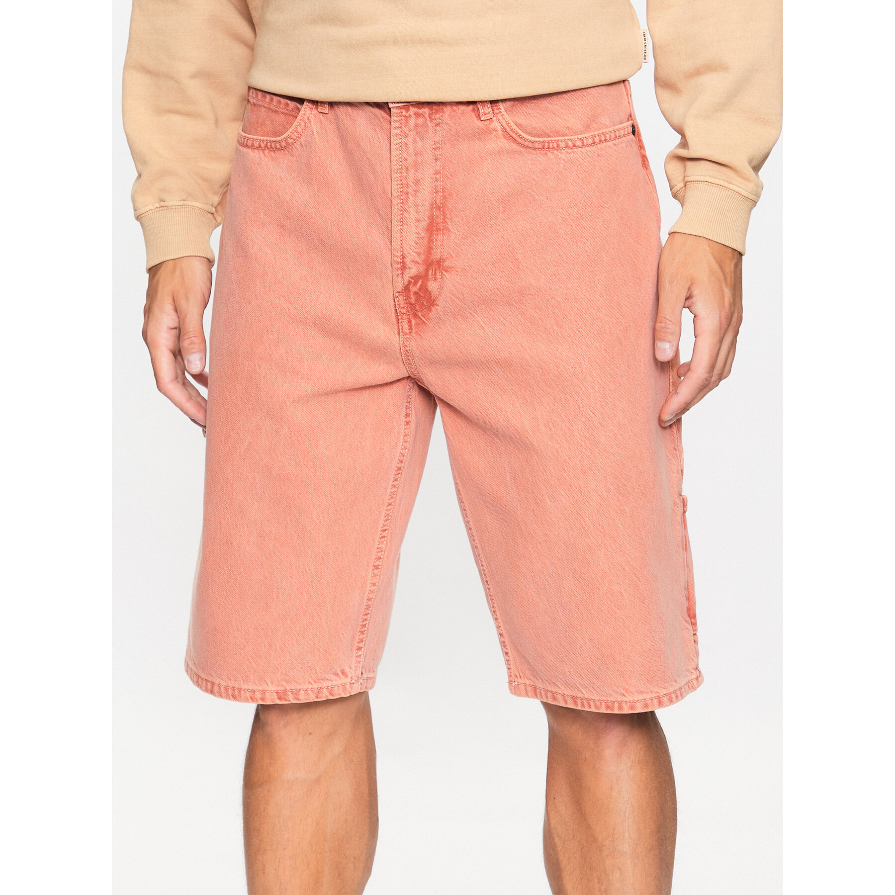 Hugo Szorty jeansowe 50489893 Pomarańczowy Regular Fit