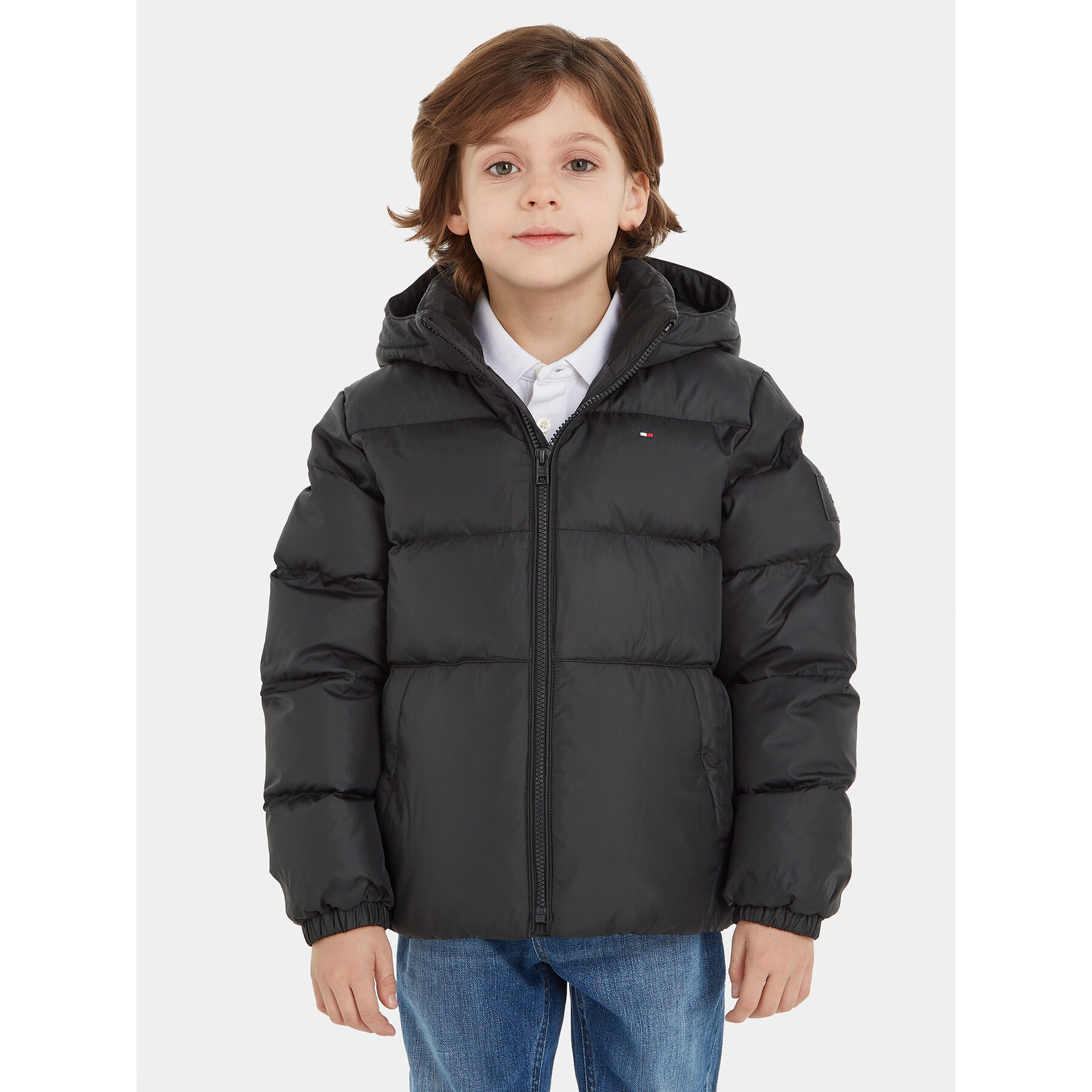 Tommy Hilfiger Kurtka zimowa Essential KB0KB08341 D Czarny Regular Fit