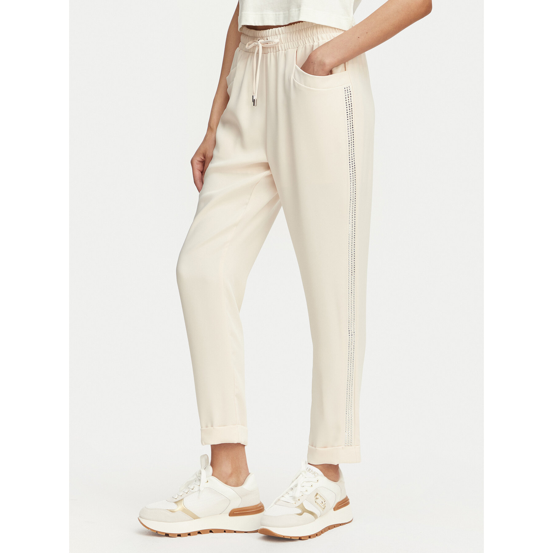 Liu Jo Sport Spodnie materiałowe TA6290 TS923 Różowy Regular Fit