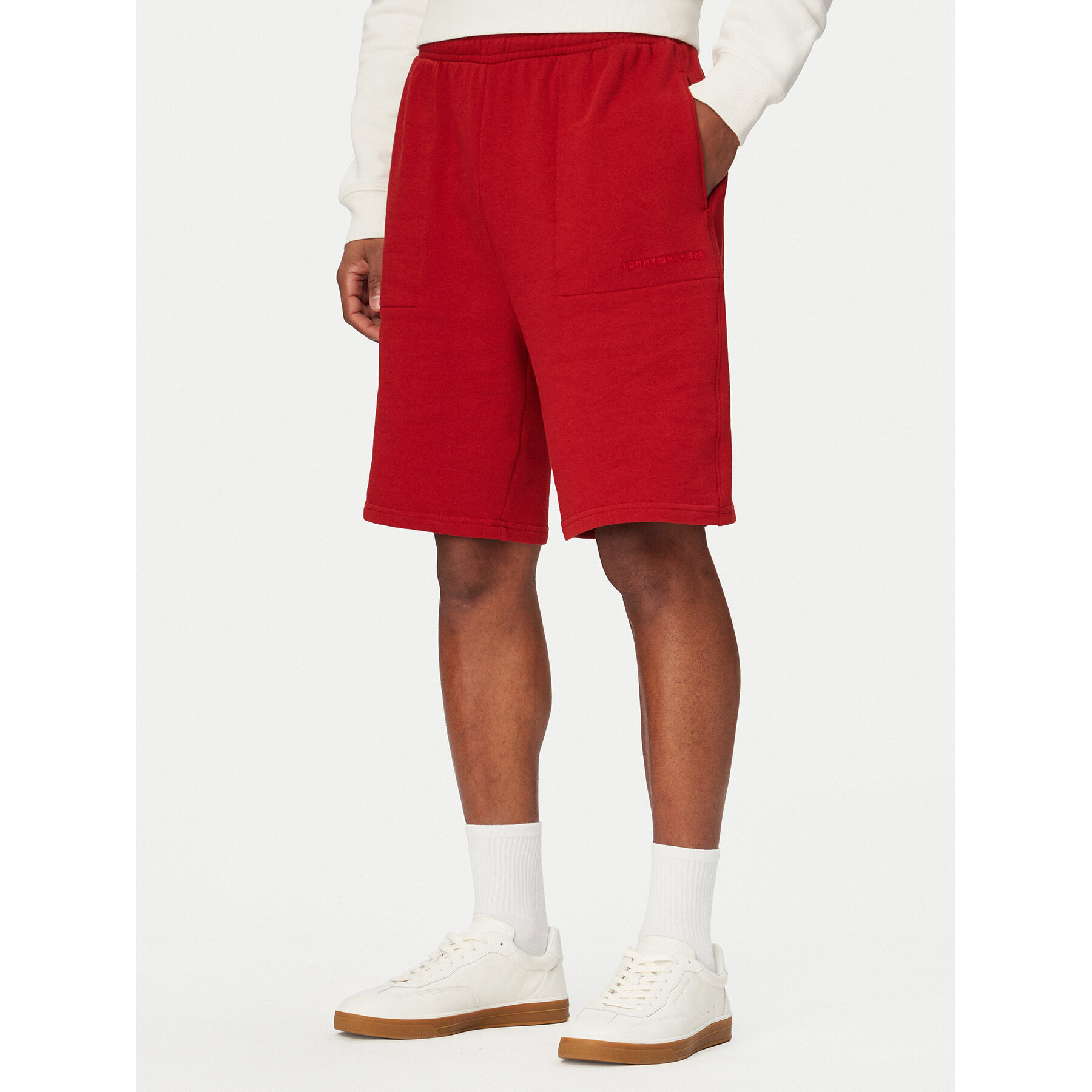 Tommy Hilfiger Szorty sportowe UM0UM03914 Czerwony Regular Fit