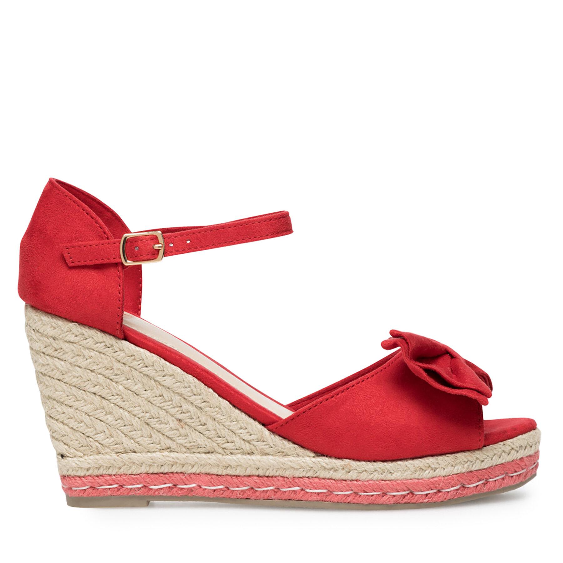 DeeZee Espadryle WYL2710-02 Czerwony