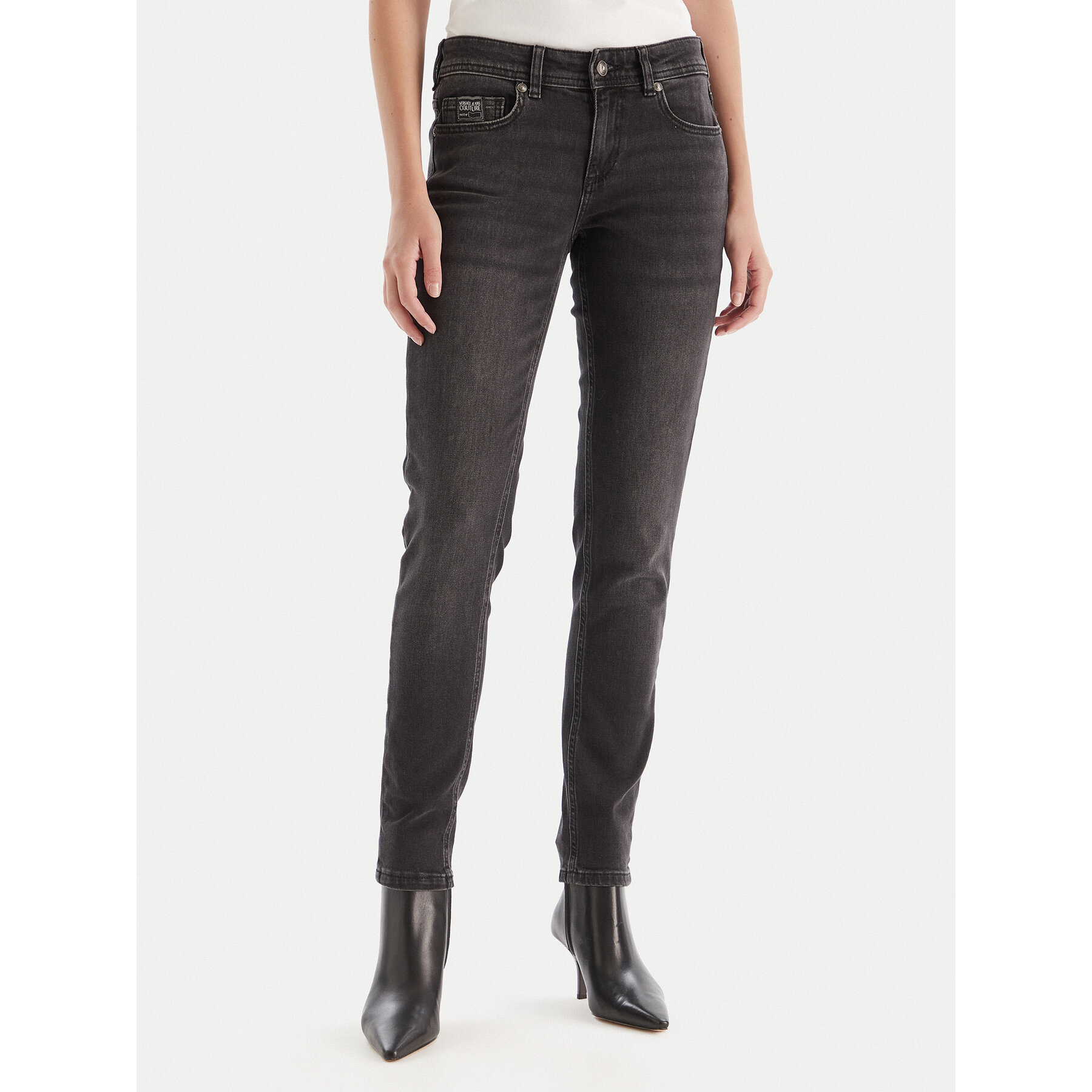 Versace Jeans Couture Jeansy 79HAB5K2 CDWRC Czarny Skinny Fit