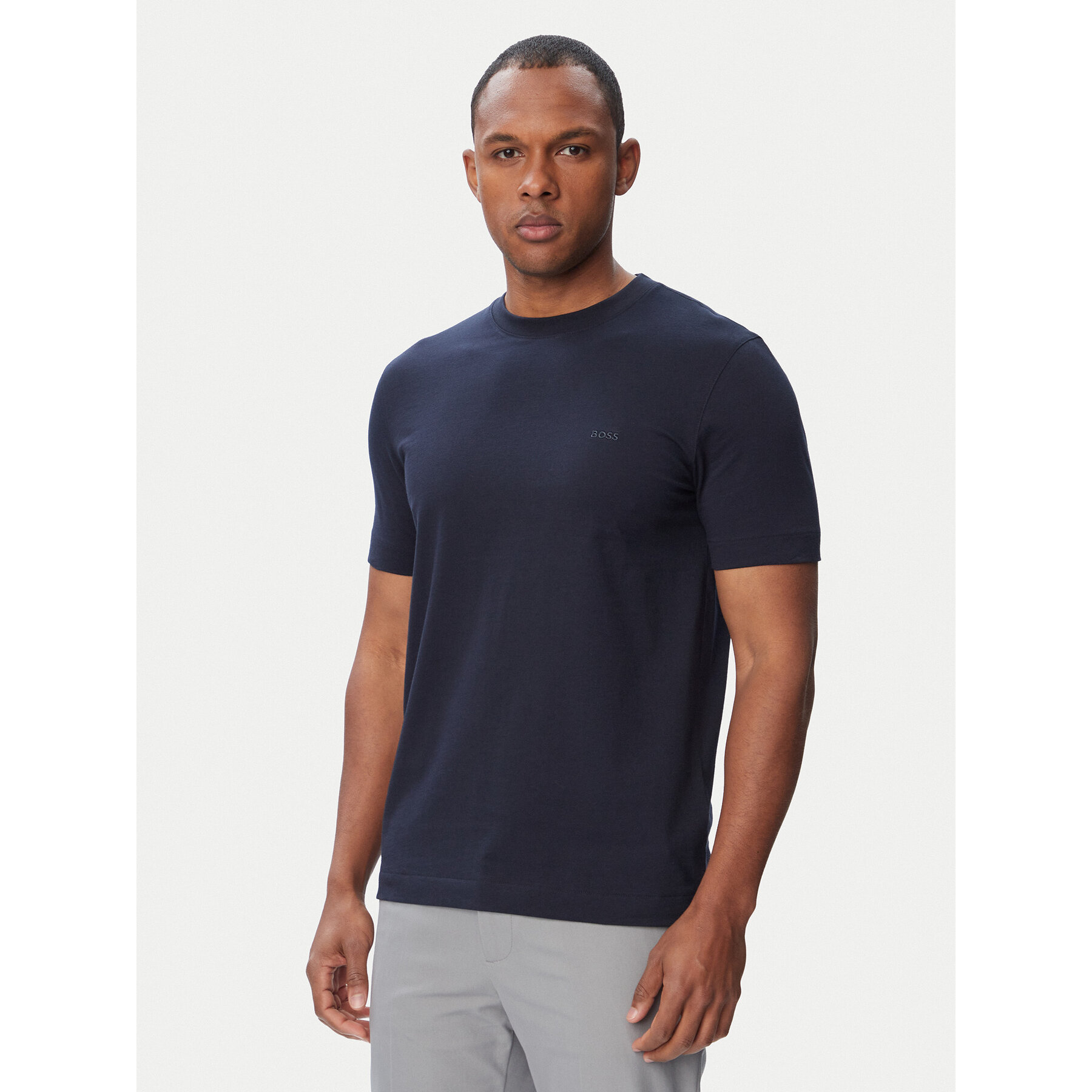 BOSS T-Shirt Thompson 01 50565995 Granatowy Regular Fit