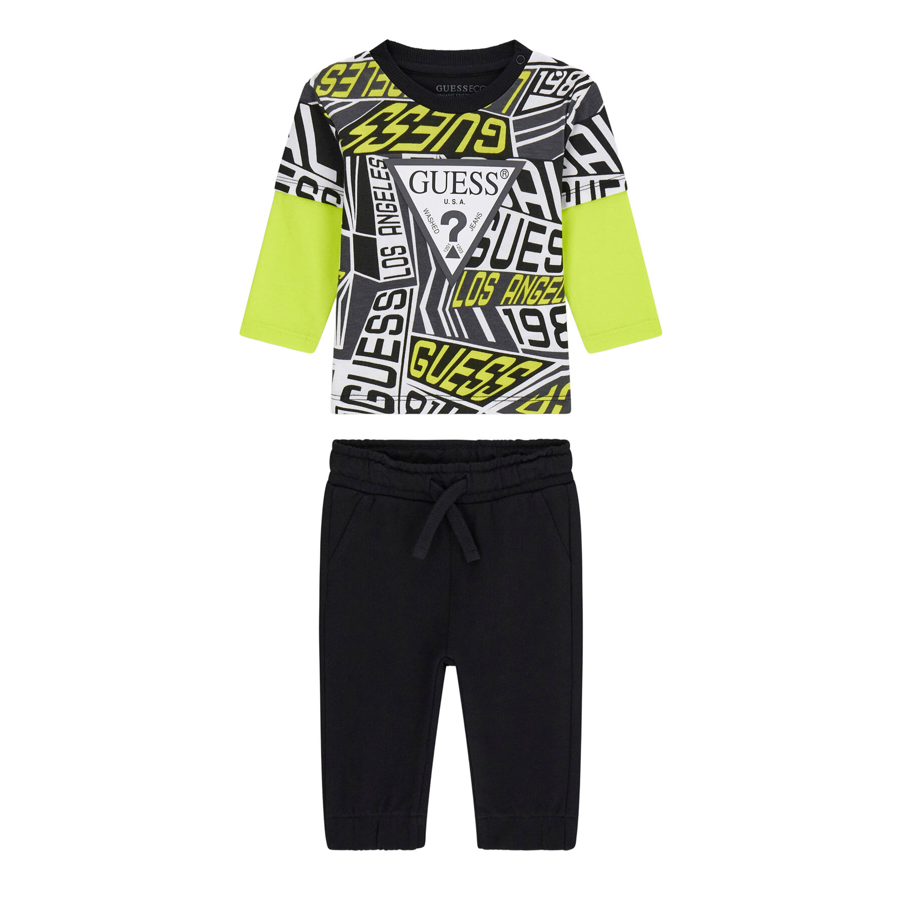 Guess Komplet bluzka i spodnie I6RG00 K8HM4 Kolorowy Regular Fit