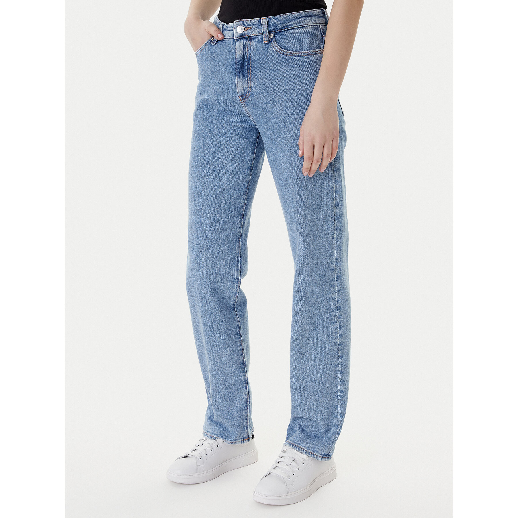 Tommy Jeans Jeansy Kira DW0DW22426 Niebieski Straight Fit