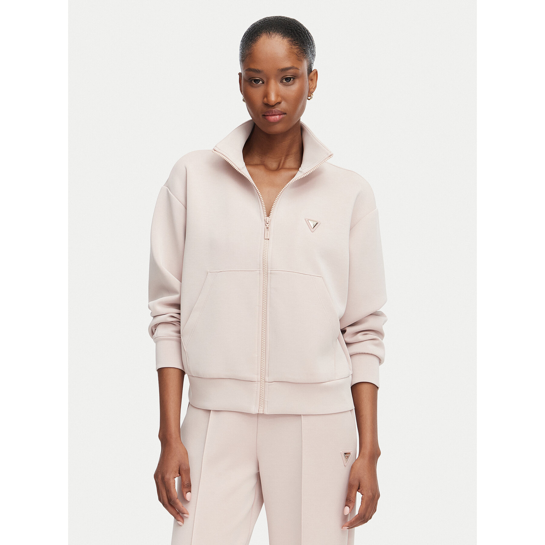 Guess Bluza V6YQ17 K4313 Różowy jasny Regular Fit