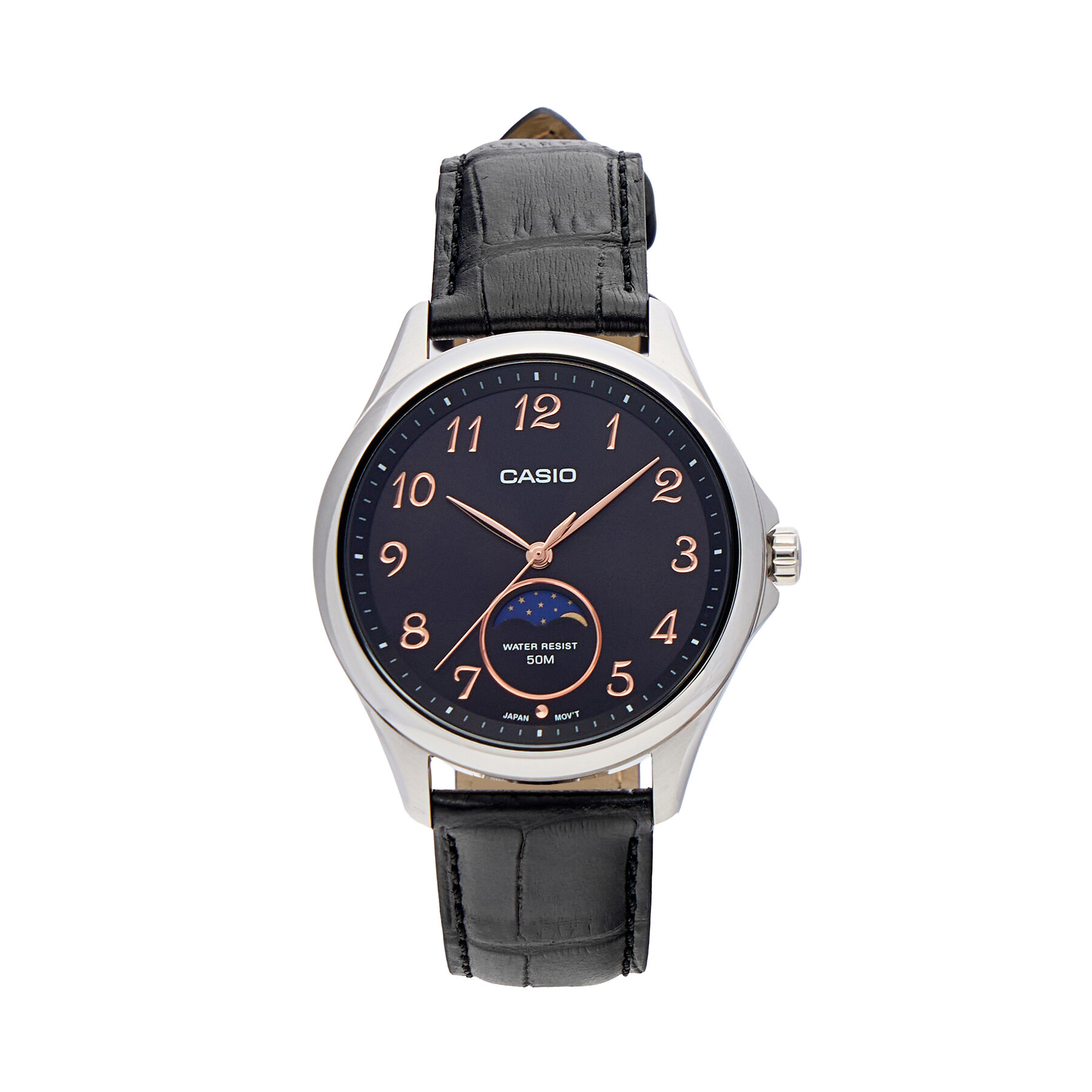 Casio Zegarek MTP-M110L-1AVER Czarny