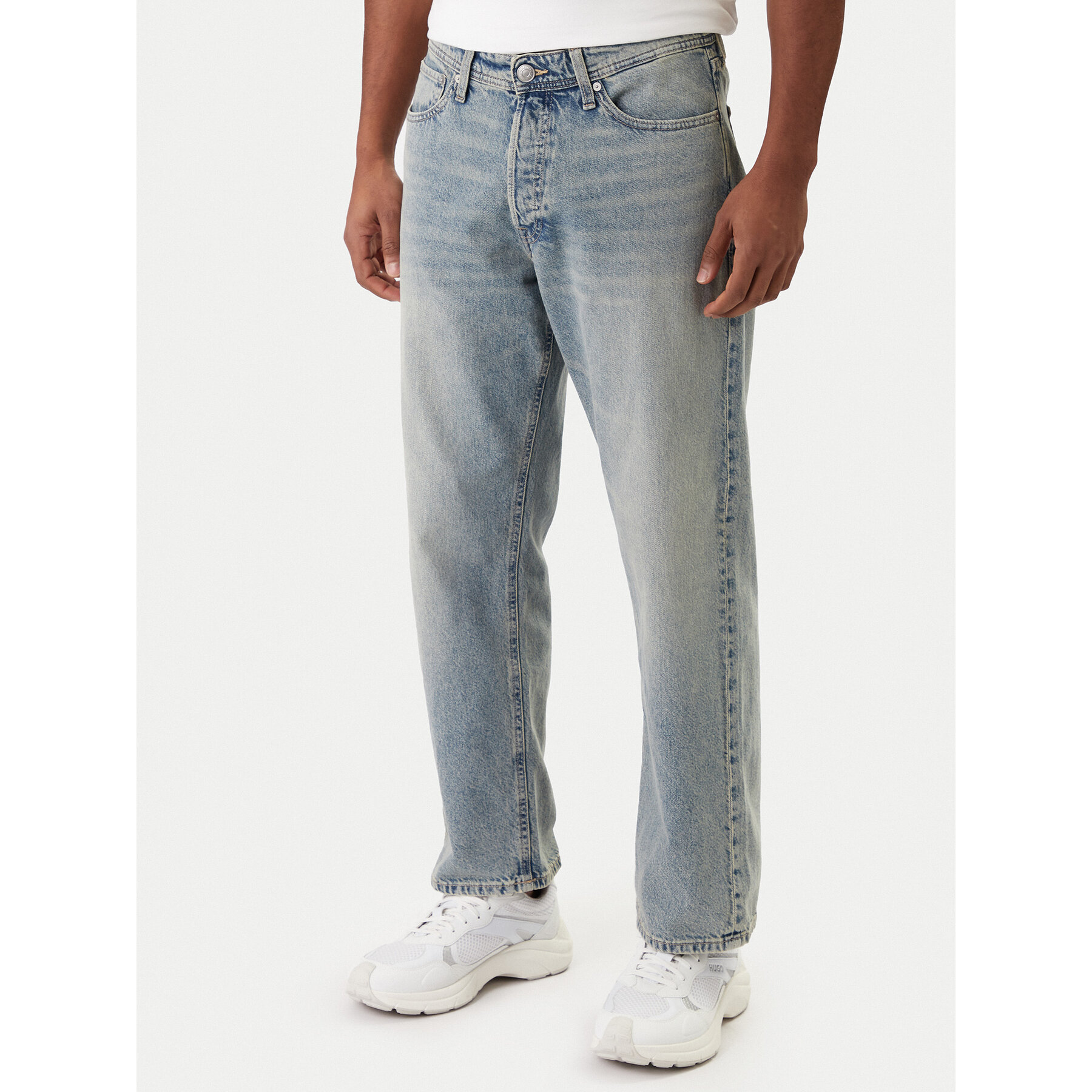 Jack & Jones Jeansy Eddie 12290171 Niebieski Loose Fit