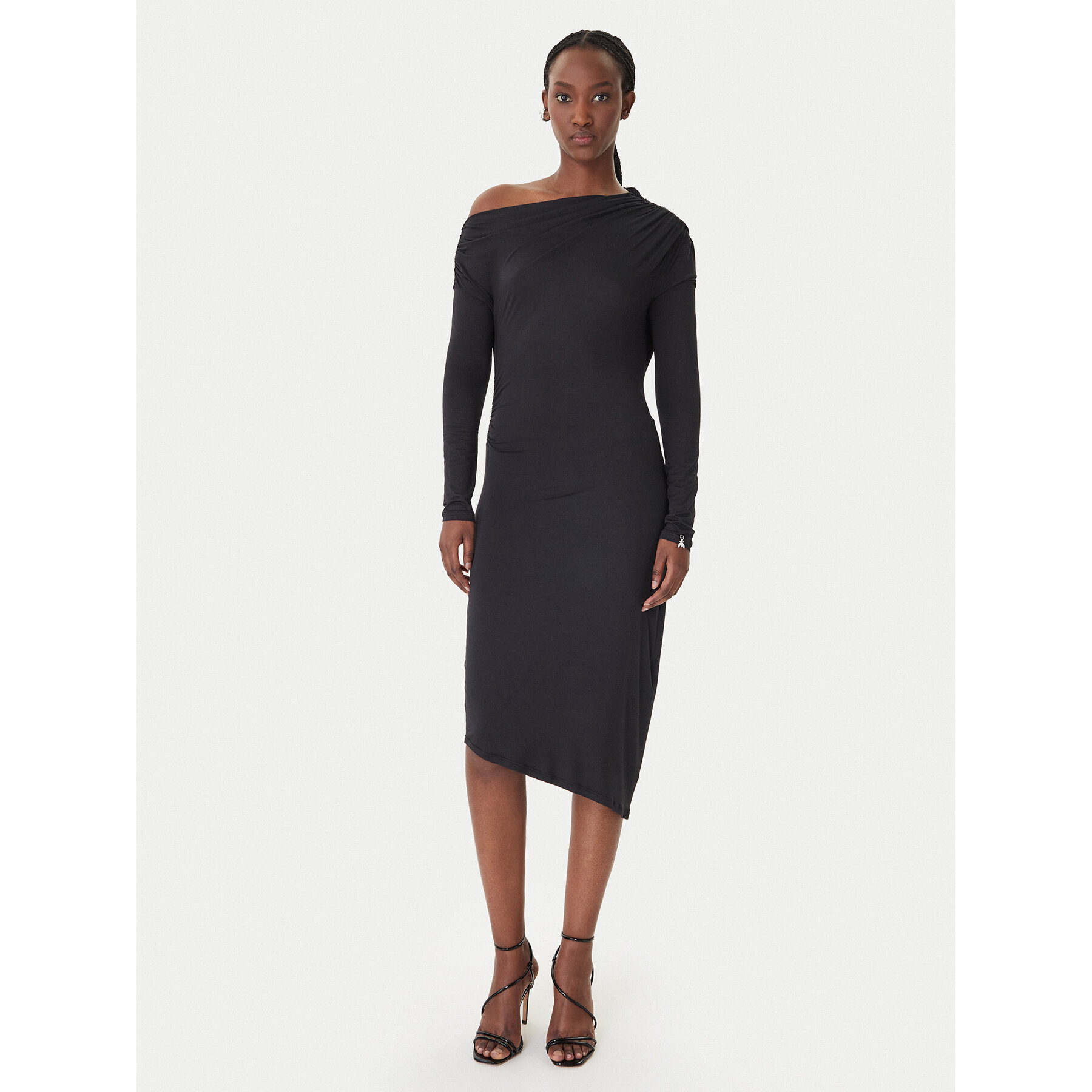 Patrizia Pepe Sukienka koktajlowa 8A1606/J37-K103 Czarny Regular Fit